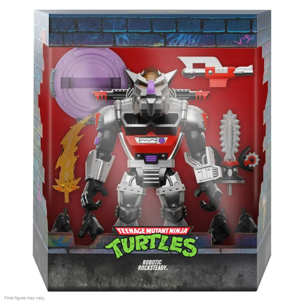 Teenage Mutant Ninja Turtles Ultimates akcijska figura Robot Rocksteady 20 cm fotografija proizvoda