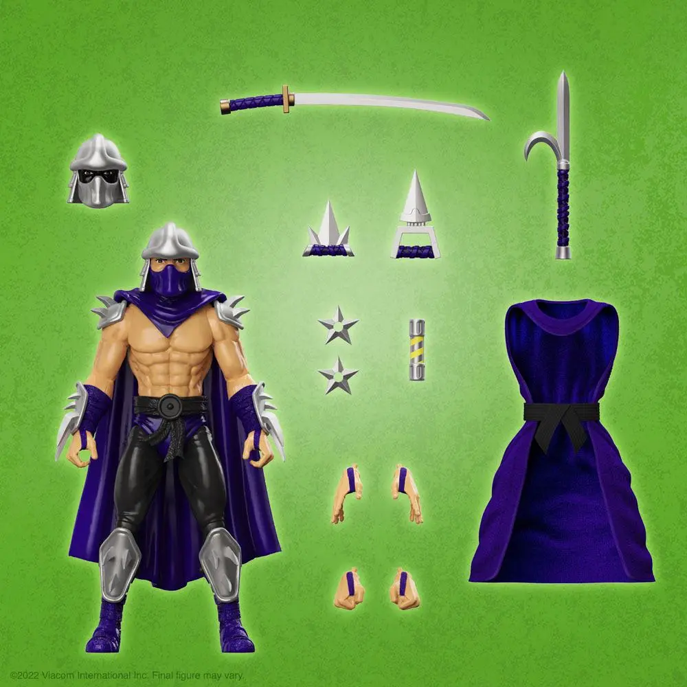 Teenage Mutant Ninja Turtles Ultimates akcijska figura Shredder (Silver Armor) 18 cm fotografija proizvoda