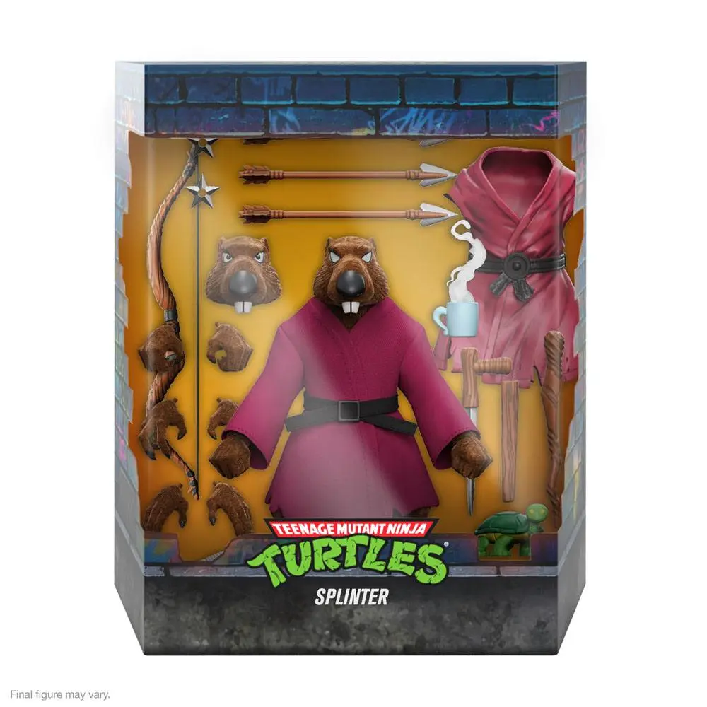 Teenage Mutant Ninja Turtles Ultimates akcijska figura Splinter (Flocked) 18 cm fotografija proizvoda