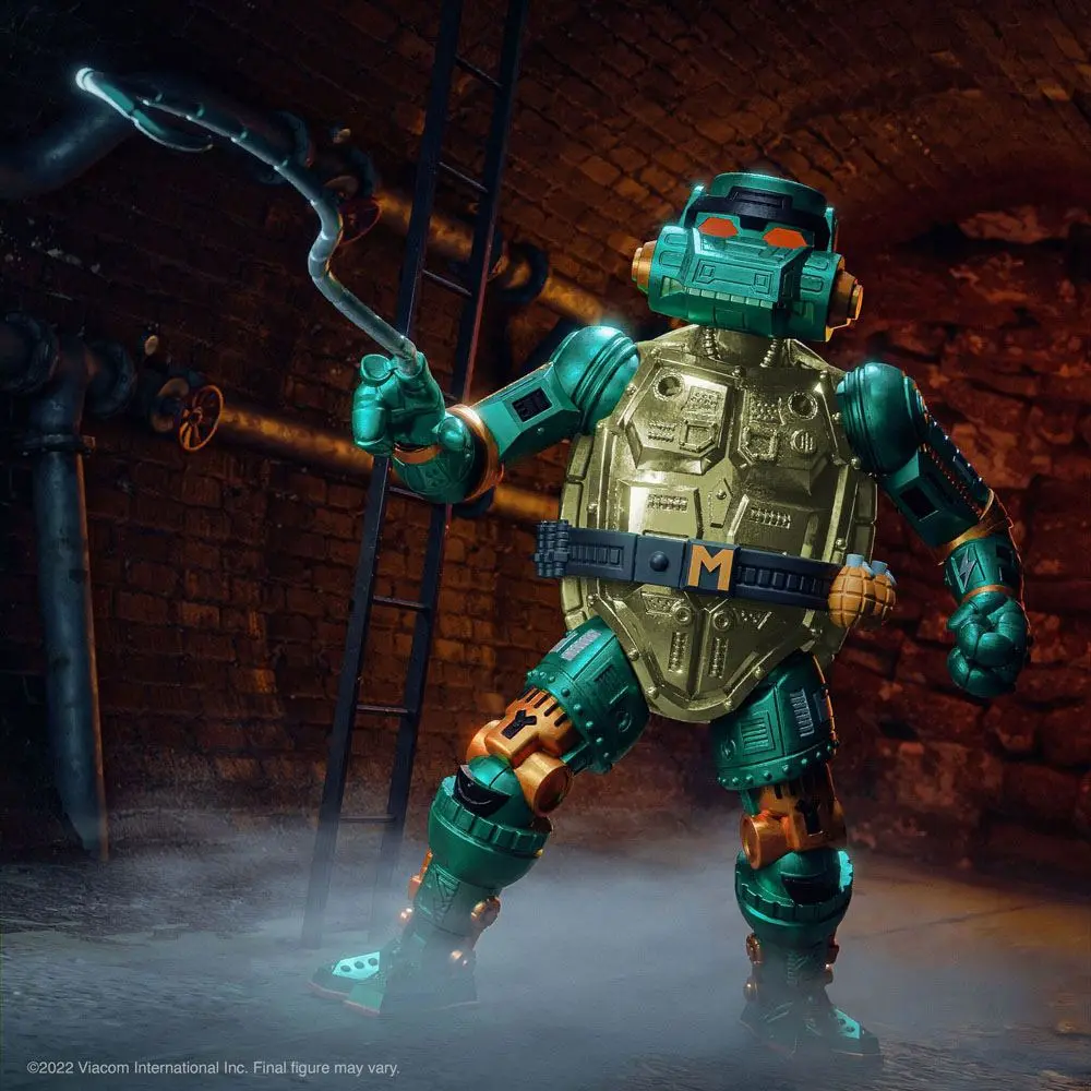 Teenage Mutant Ninja Turtles Ultimates akcijska figura Warrior Metalhead Michelangelo 18 cm fotografija proizvoda