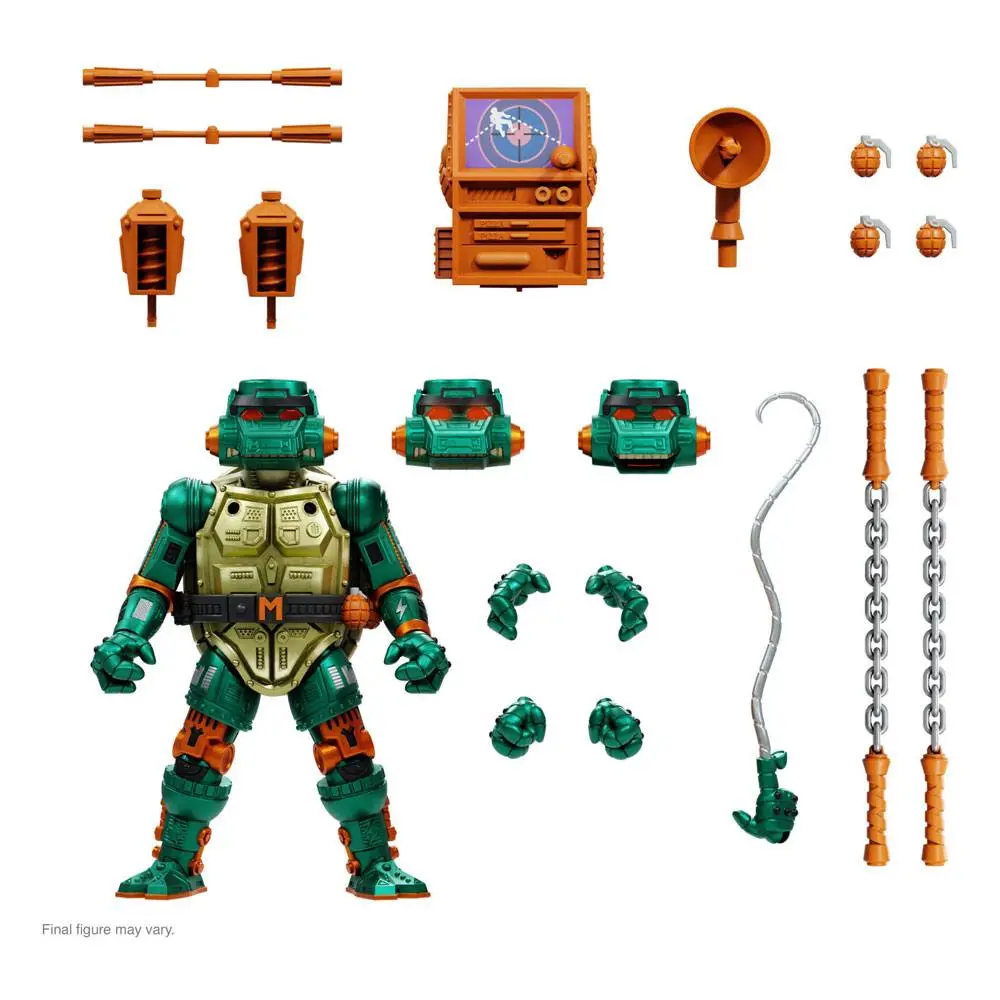 Teenage Mutant Ninja Turtles Ultimates akcijska figura Warrior Metalhead Michelangelo 18 cm fotografija proizvoda