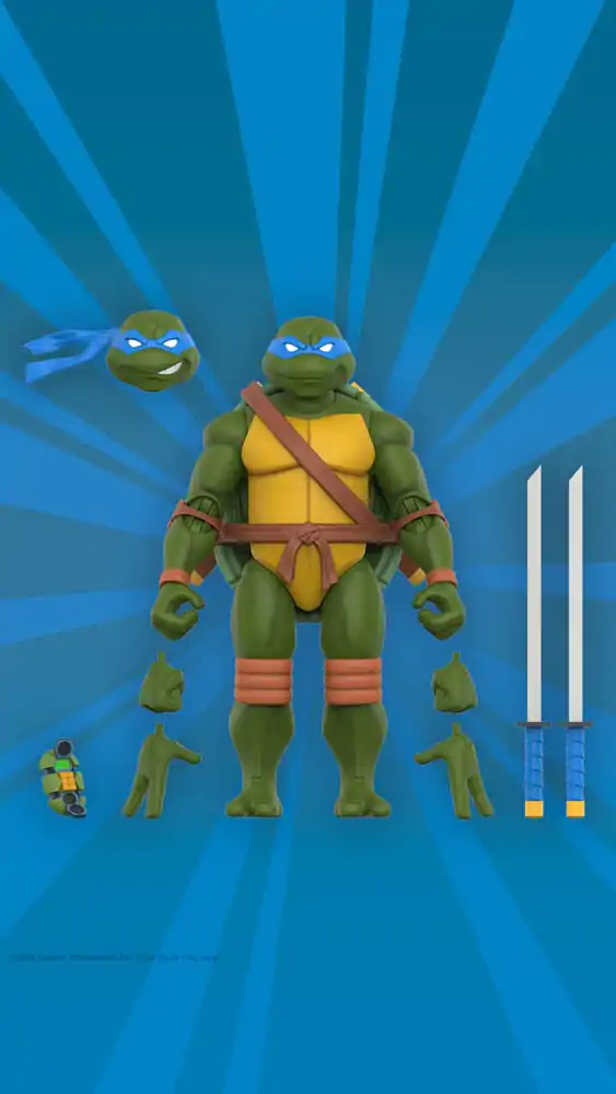 Teenage Mutant Ninja Turtles Ultimates akcijska figura Wave 12 Leonardo 18 cm fotografija proizvoda