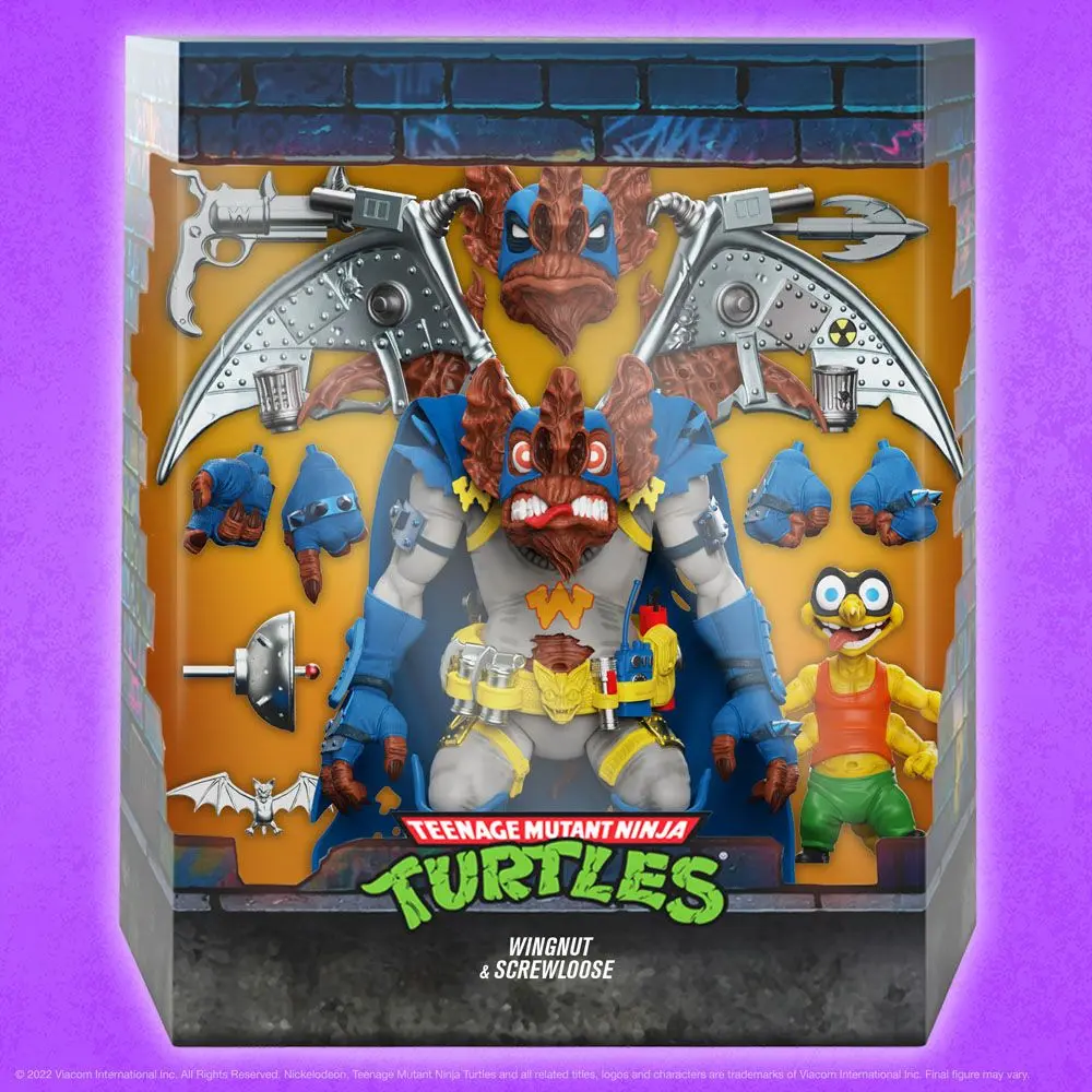 Teenage Mutant Ninja Turtles Ultimates akcijska figura Wingnut & Screwloose 18 cm fotografija proizvoda