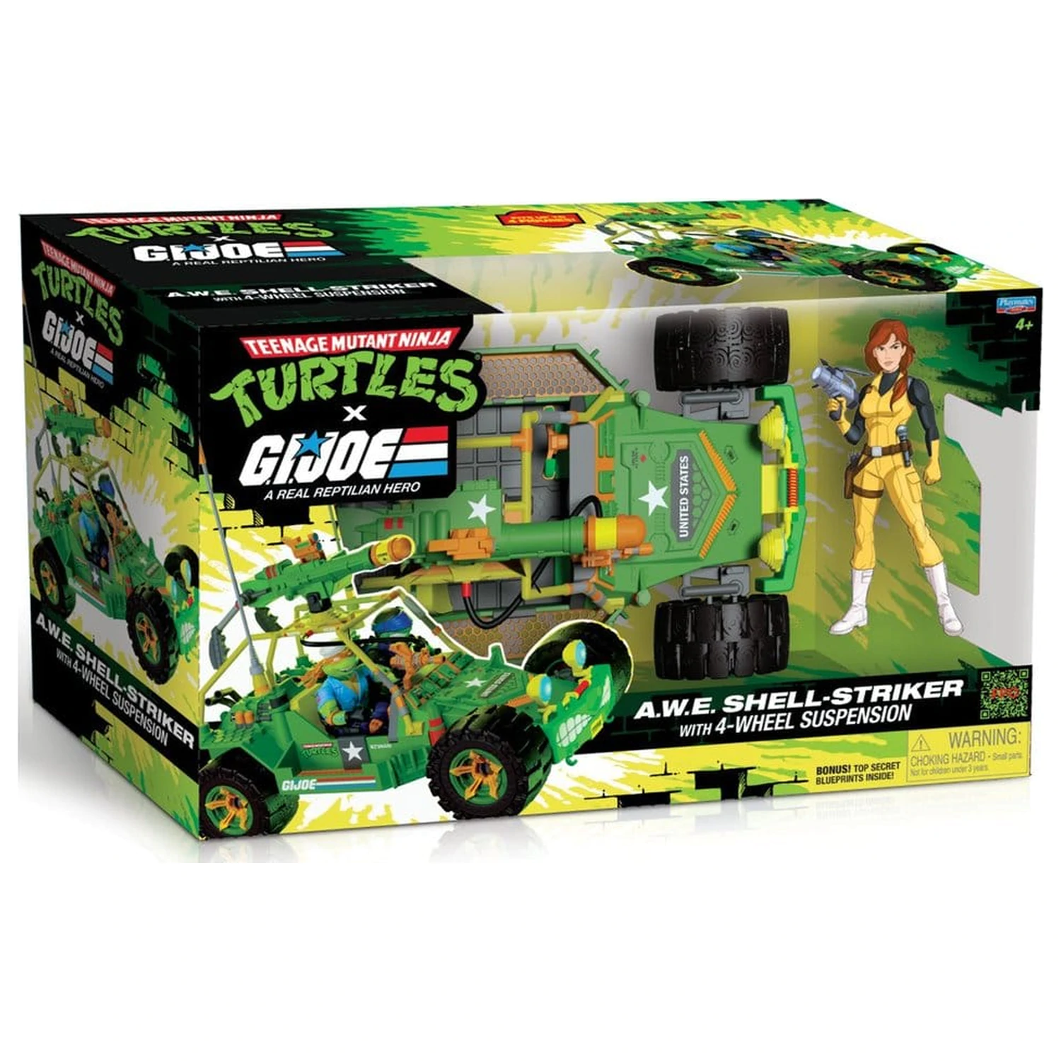 Teenage Mutant Ninja Turtles x G.I. Joe Crossover Classics vozilo A.W.E. Shell-Striker s figuricom fotografija proizvoda
