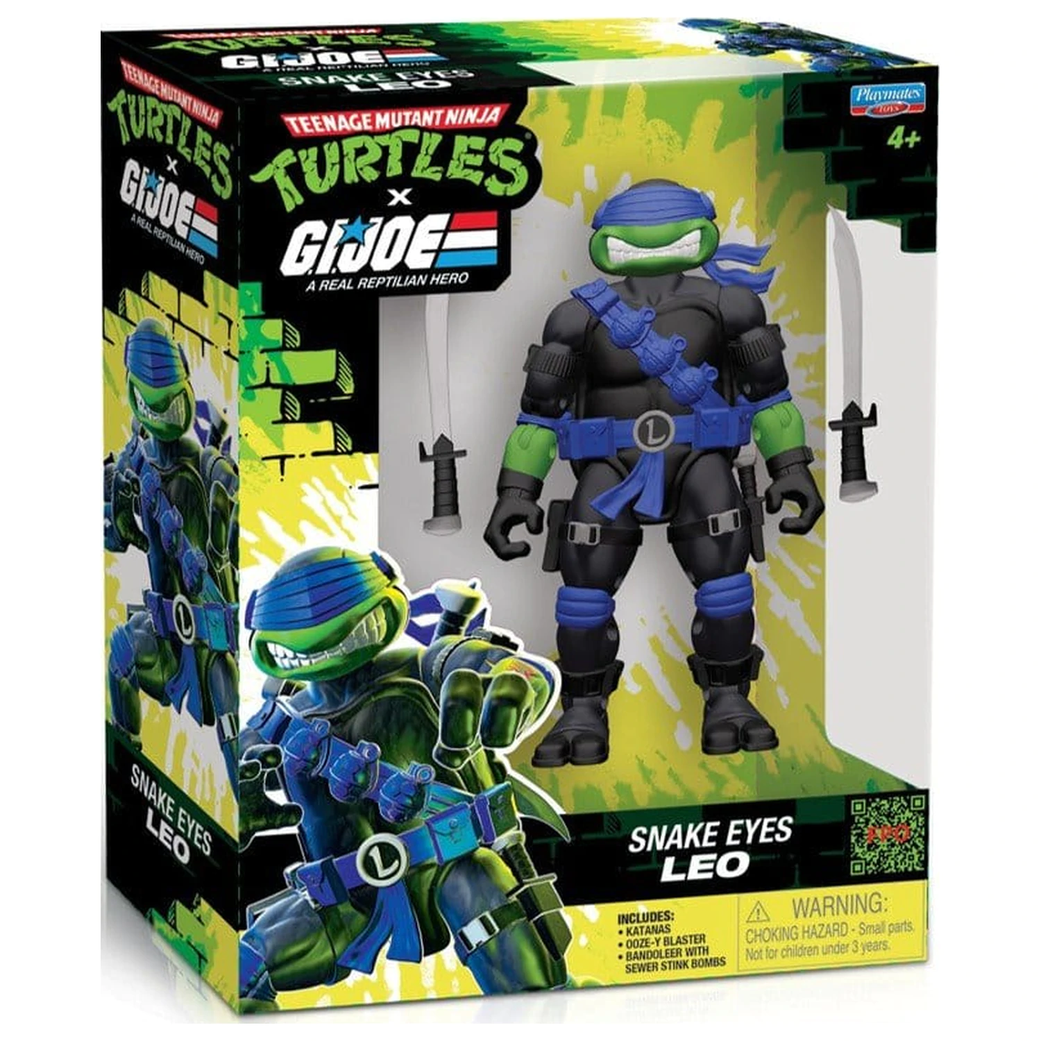 Teenage Mutant Ninja Turtles x G.I. Joe Crossover Classics akcijska figura Leonardo x Snake Eyes 12 cm fotografija proizvoda
