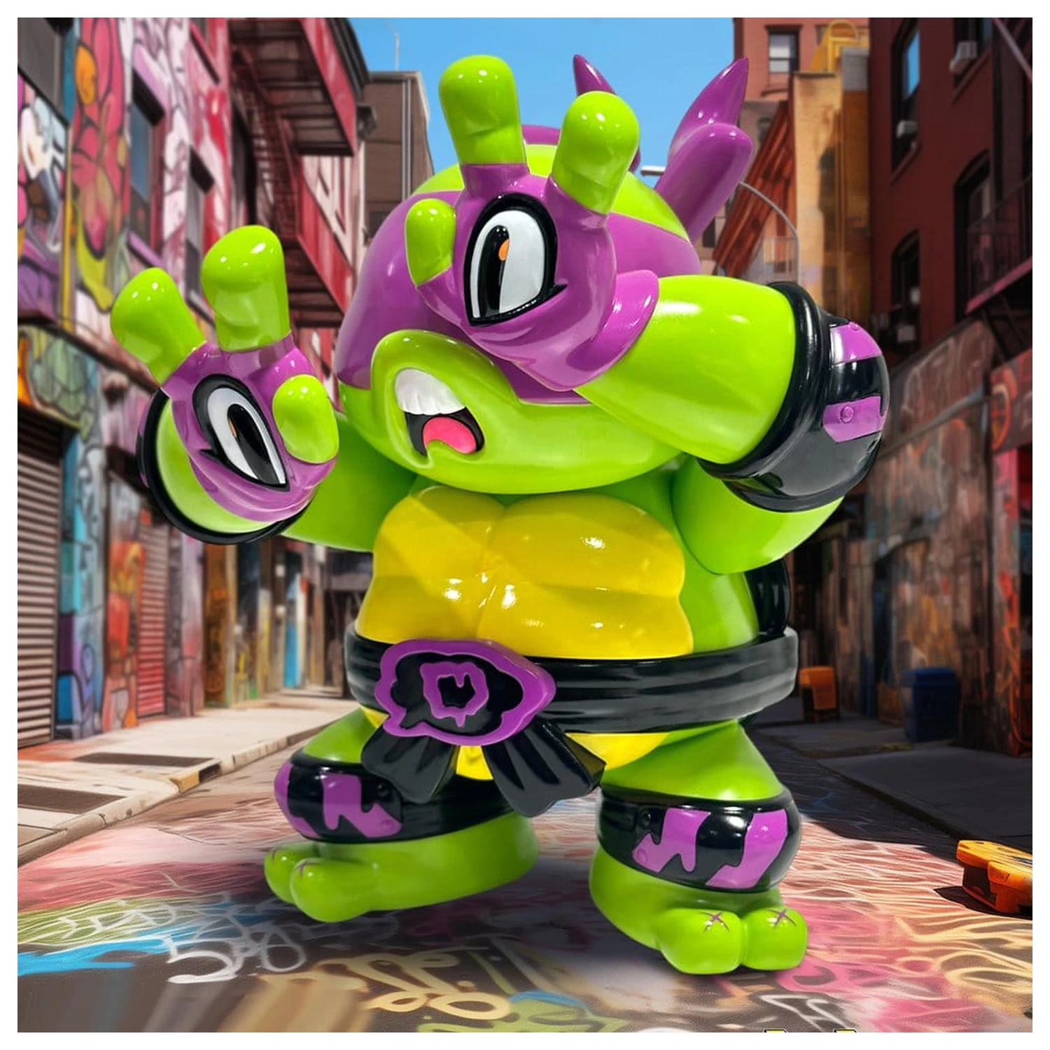 Teenage Mutant Ninja Turtles x Grape Brain Vinilna Figura Donatello 24 cm fotografija proizvoda