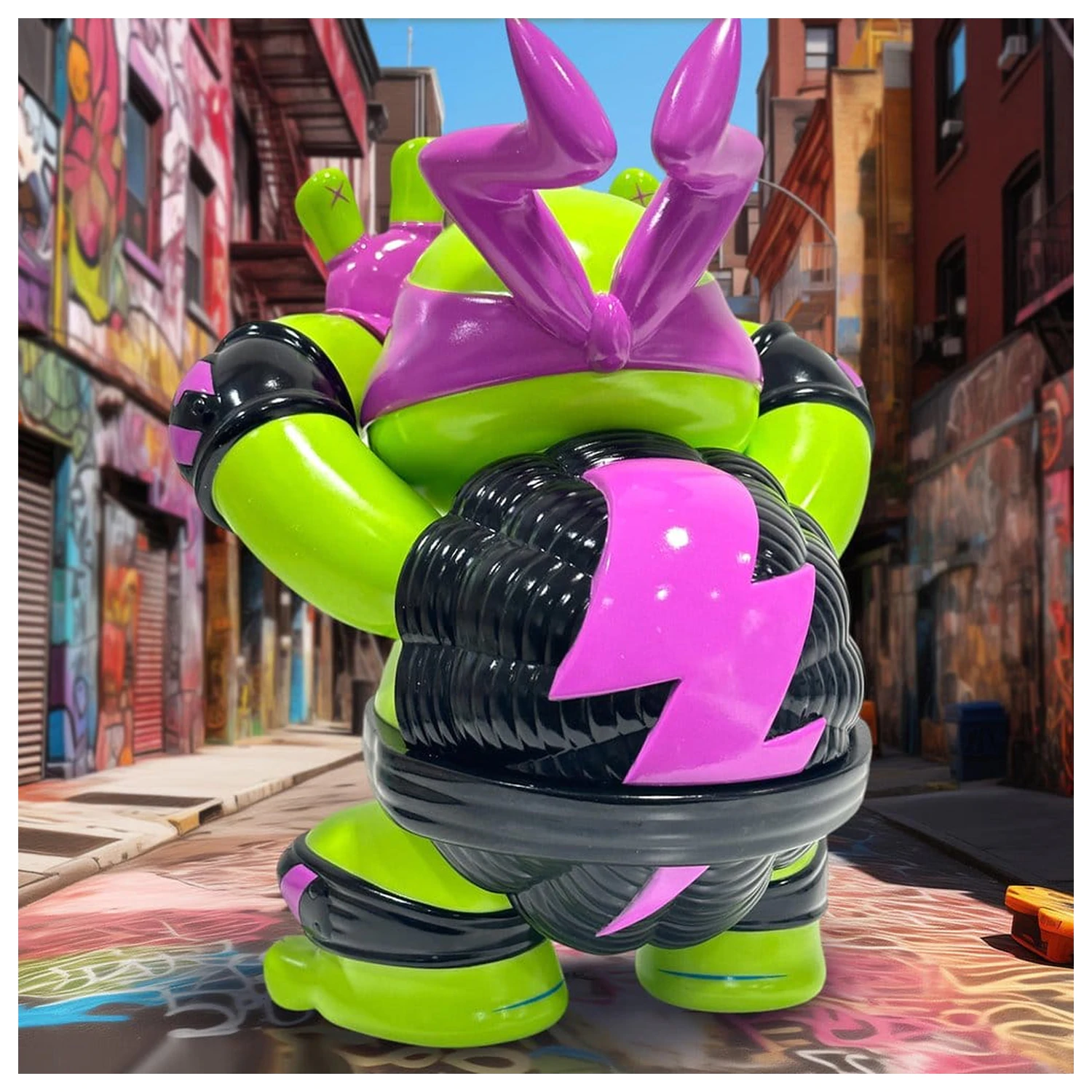 Teenage Mutant Ninja Turtles x Grape Brain Vinilna Figura Donatello 24 cm fotografija proizvoda