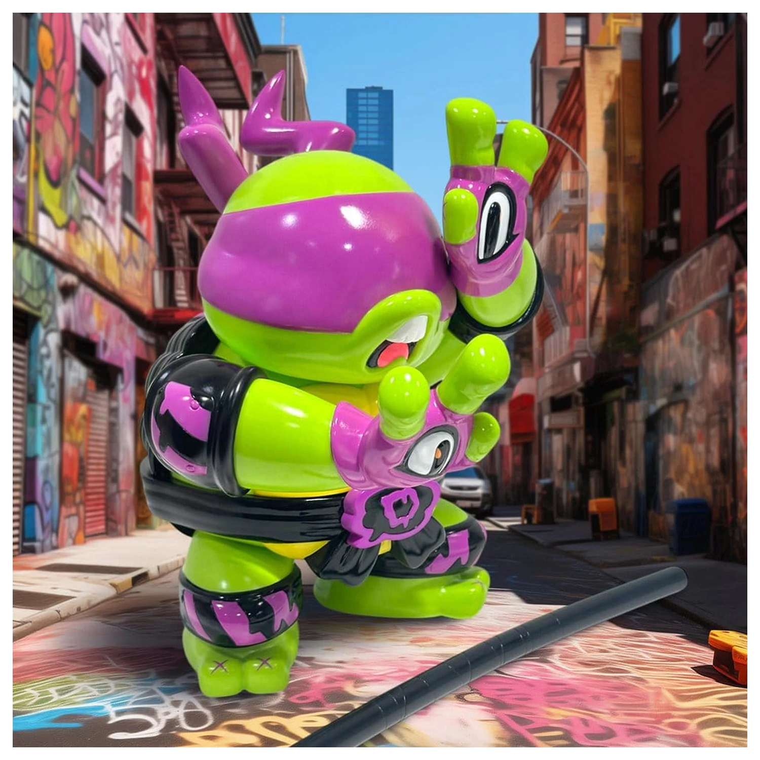 Teenage Mutant Ninja Turtles x Grape Brain Vinilna Figura Donatello 24 cm fotografija proizvoda