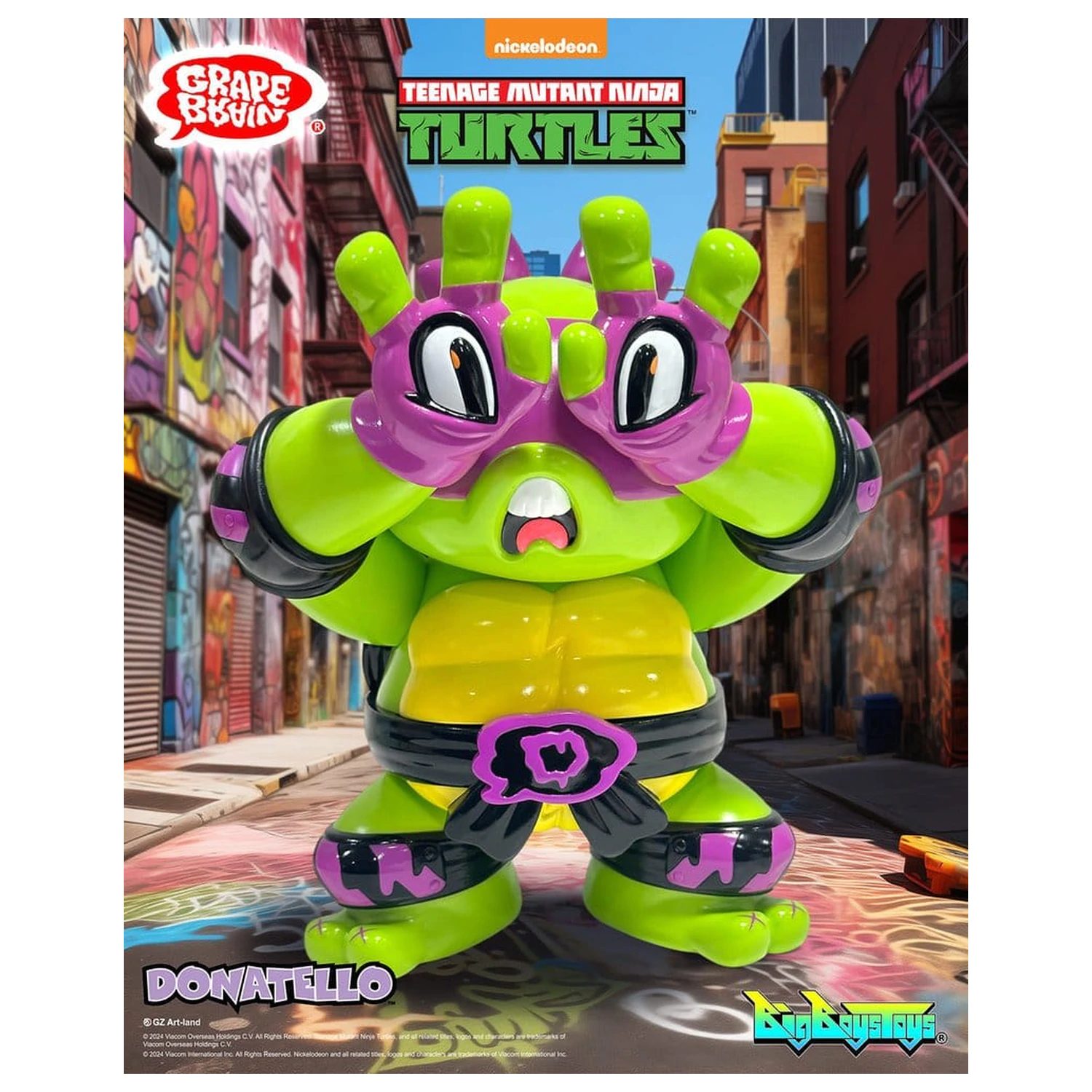 Teenage Mutant Ninja Turtles x Grape Brain Vinilna Figura Donatello 24 cm fotografija proizvoda