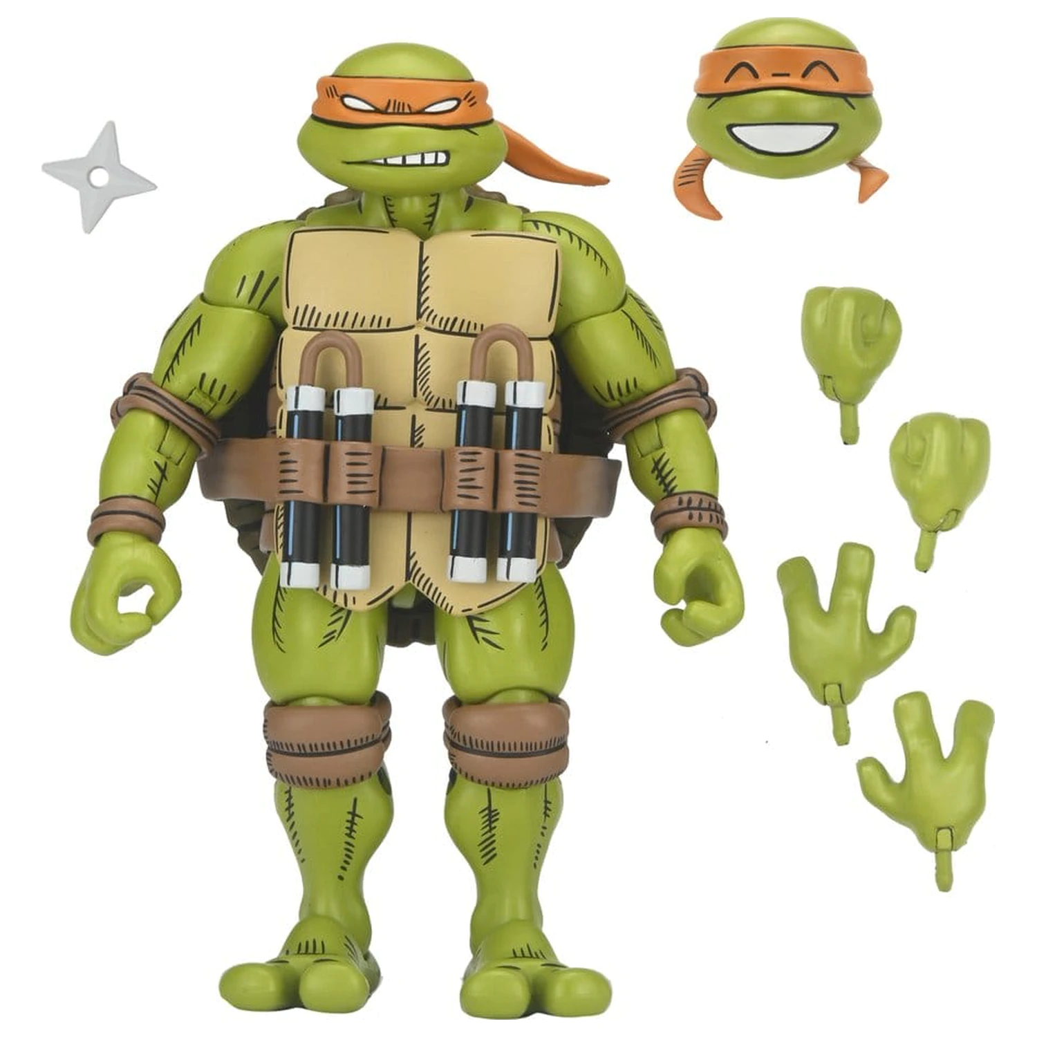 Teenage Mutant Ninja Turtles x Usagi Yojimbo Ultimativna akcijska figura Michelangelo 18 cm fotografija proizvoda