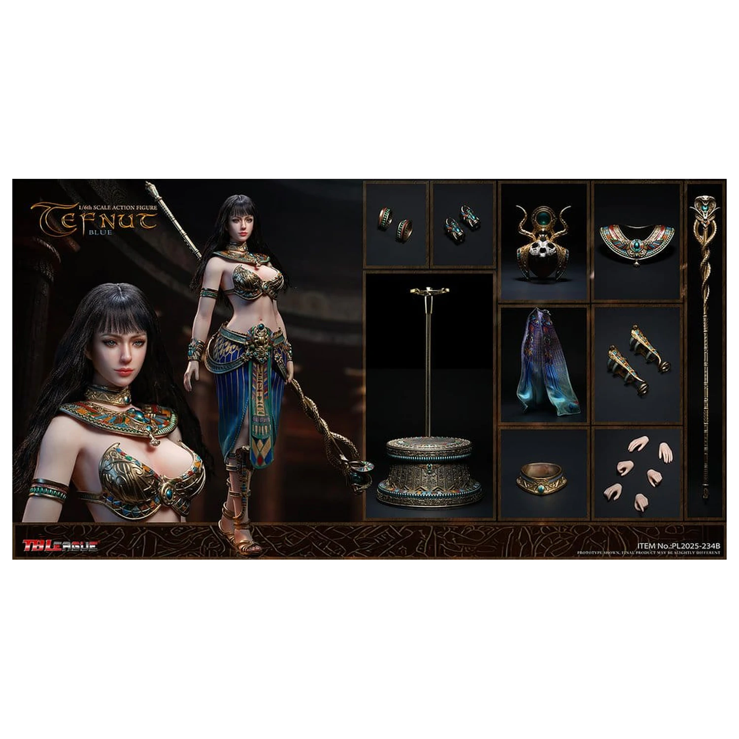 Tefnut akcijska figura 1/6 Plavo izdanje 30 cm fotografija proizvoda