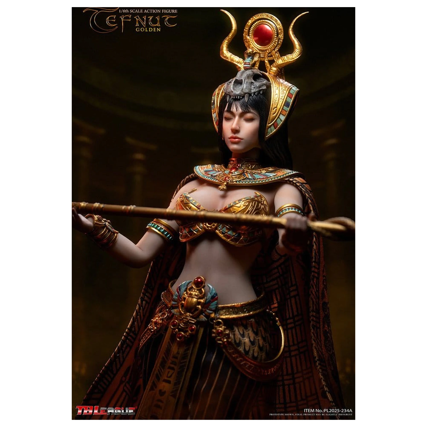Tefnut akcijska figura 1/6 Zlatno izdanje 30 cm fotografija proizvoda