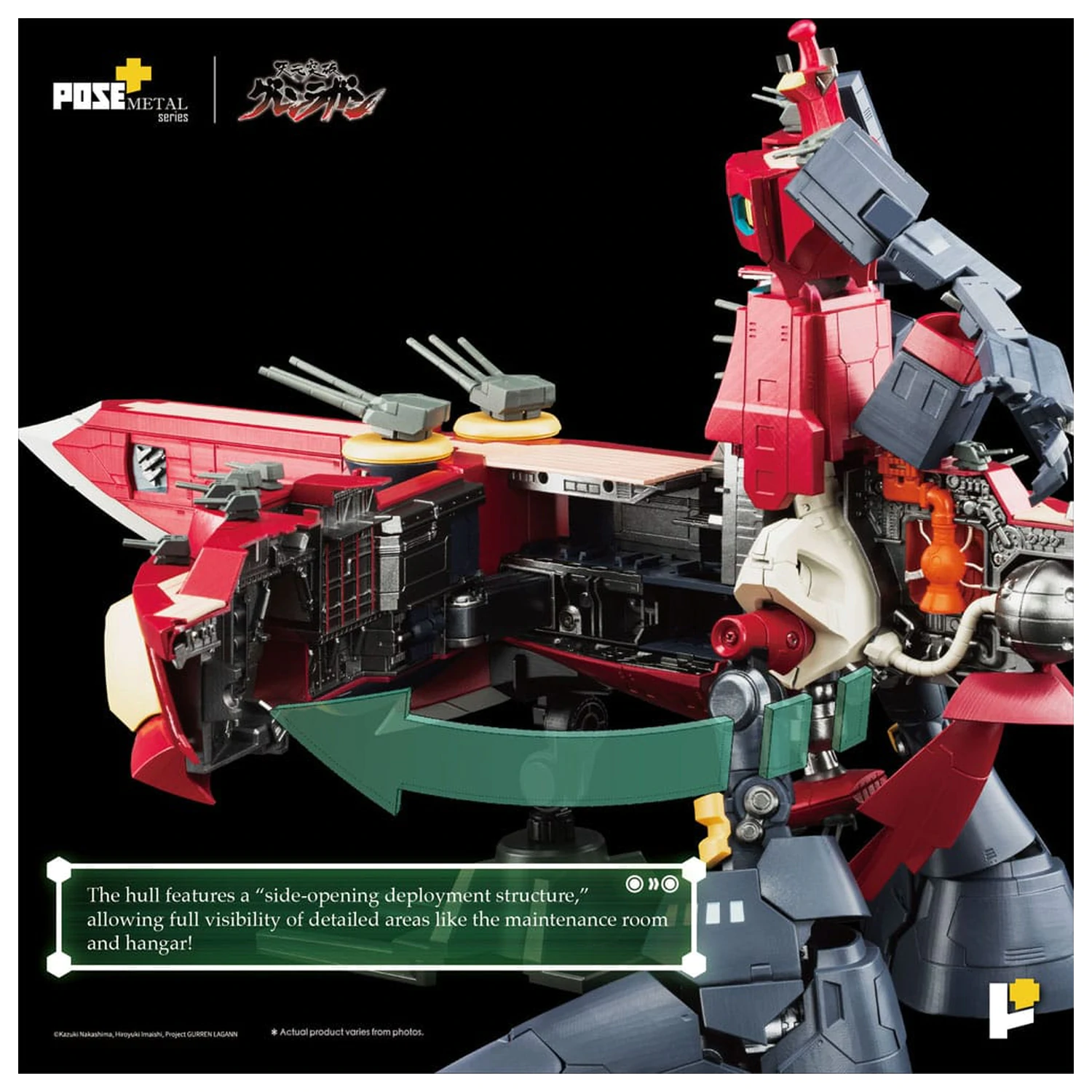 Tengen Toppa Gurren Lagann POSE+METAL serija Figura Dai-Gurren 33 cm fotografija proizvoda