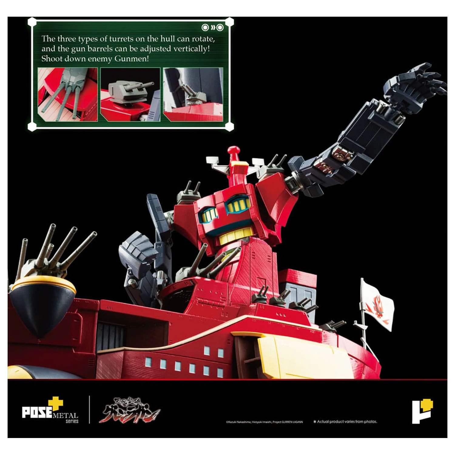 Tengen Toppa Gurren Lagann POSE+METAL serija Figura Dai-Gurren 33 cm fotografija proizvoda