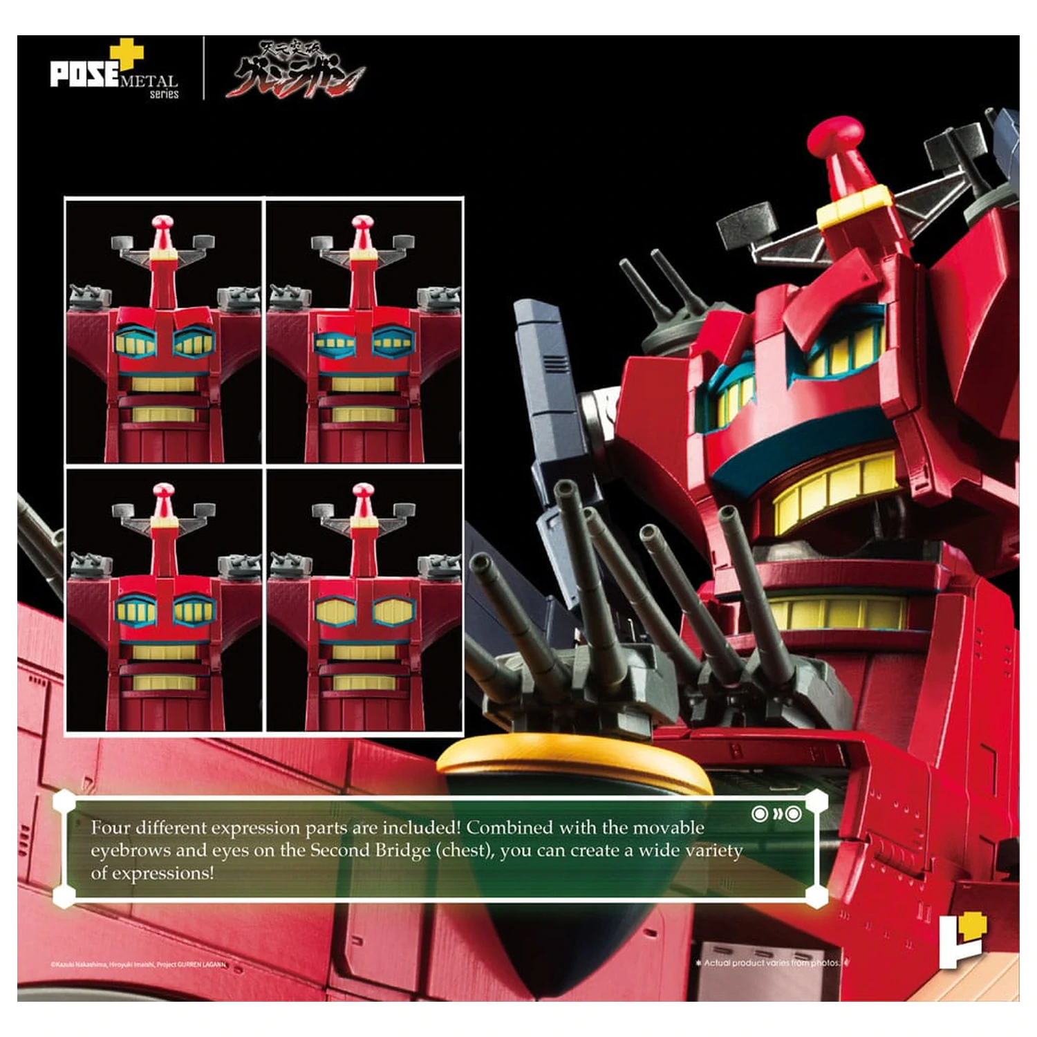 Tengen Toppa Gurren Lagann POSE+METAL serija Figura Dai-Gurren 33 cm fotografija proizvoda