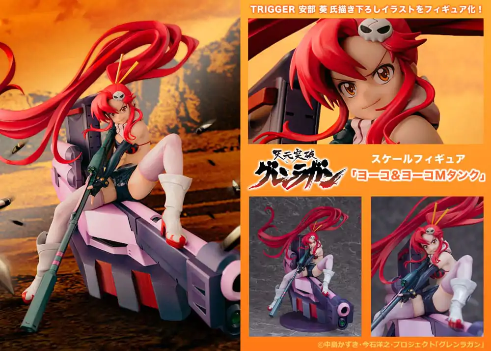 Tengen Toppa Gurren Lagann PVC kip Yoko & Yoko M Ttank 25 cm fotografija proizvoda