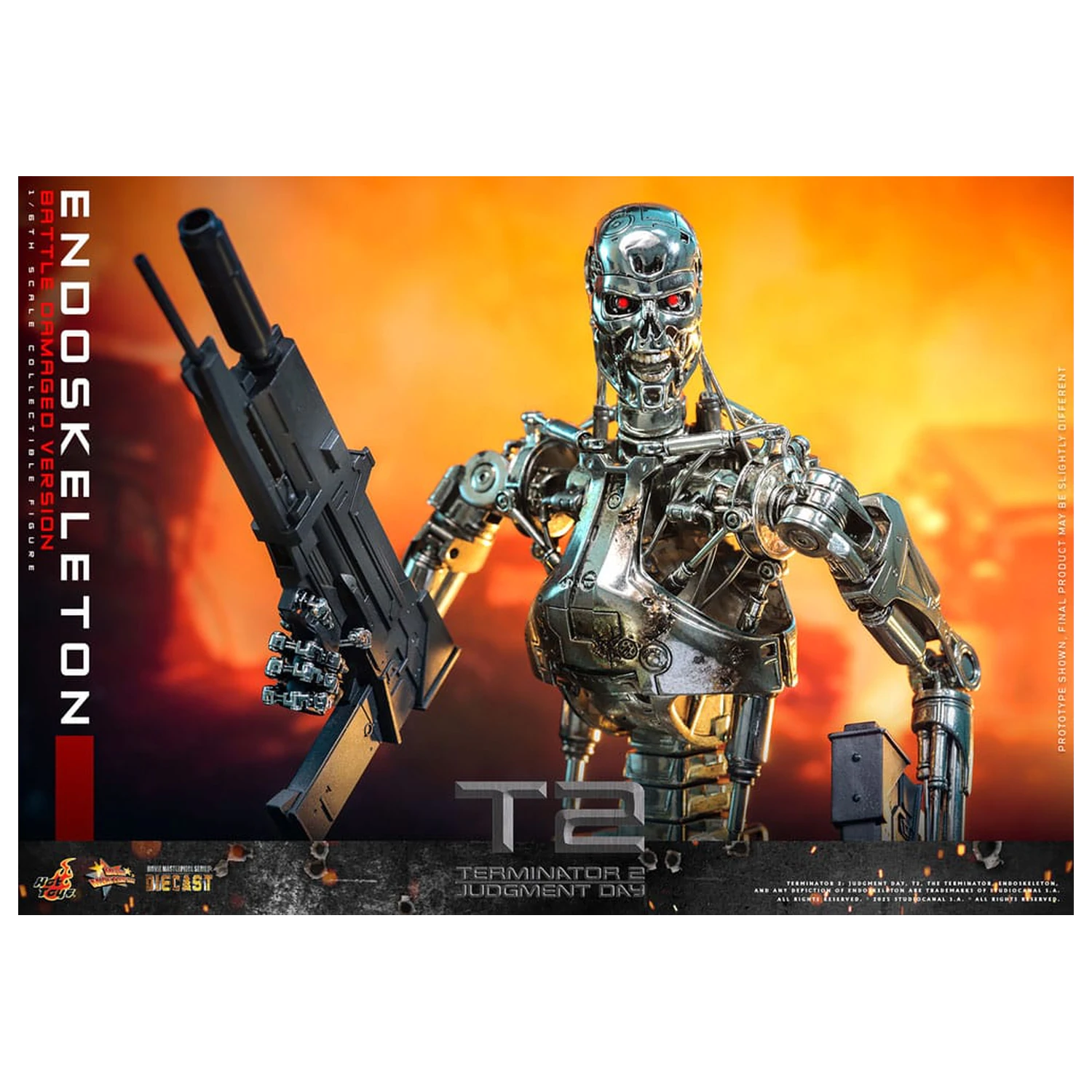 Terminator 2: Judgment Day Movie Masterpiece Action Figure 1/6 Endoskeleton (Battle Damaged Version) 31 cm fotografija proizvoda