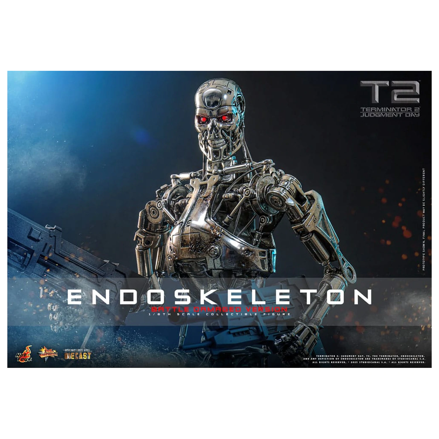 Terminator 2: Judgment Day Movie Masterpiece Action Figure 1/6 Endoskeleton (Battle Damaged Version) 31 cm fotografija proizvoda