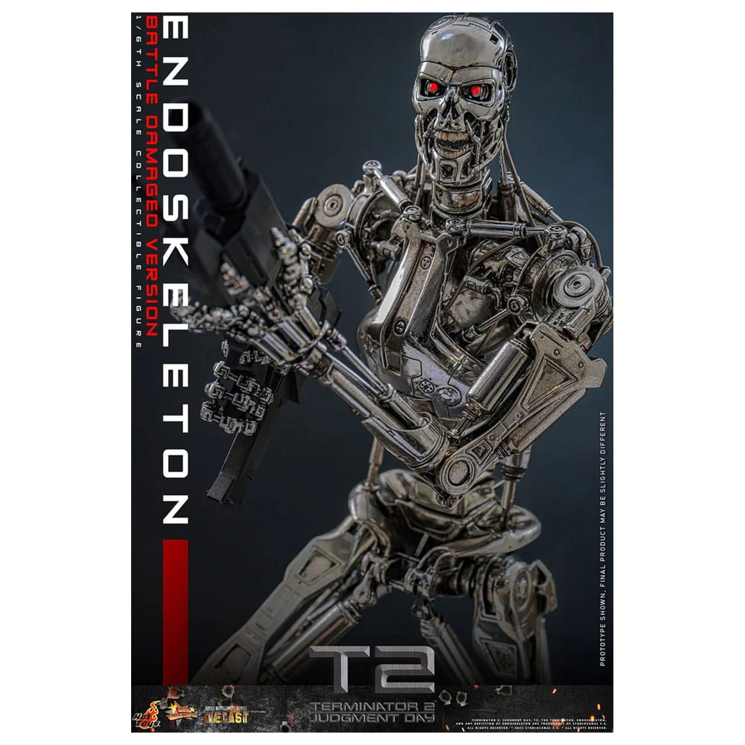 Terminator 2: Judgment Day Movie Masterpiece Action Figure 1/6 Endoskeleton (Battle Damaged Version) 31 cm fotografija proizvoda