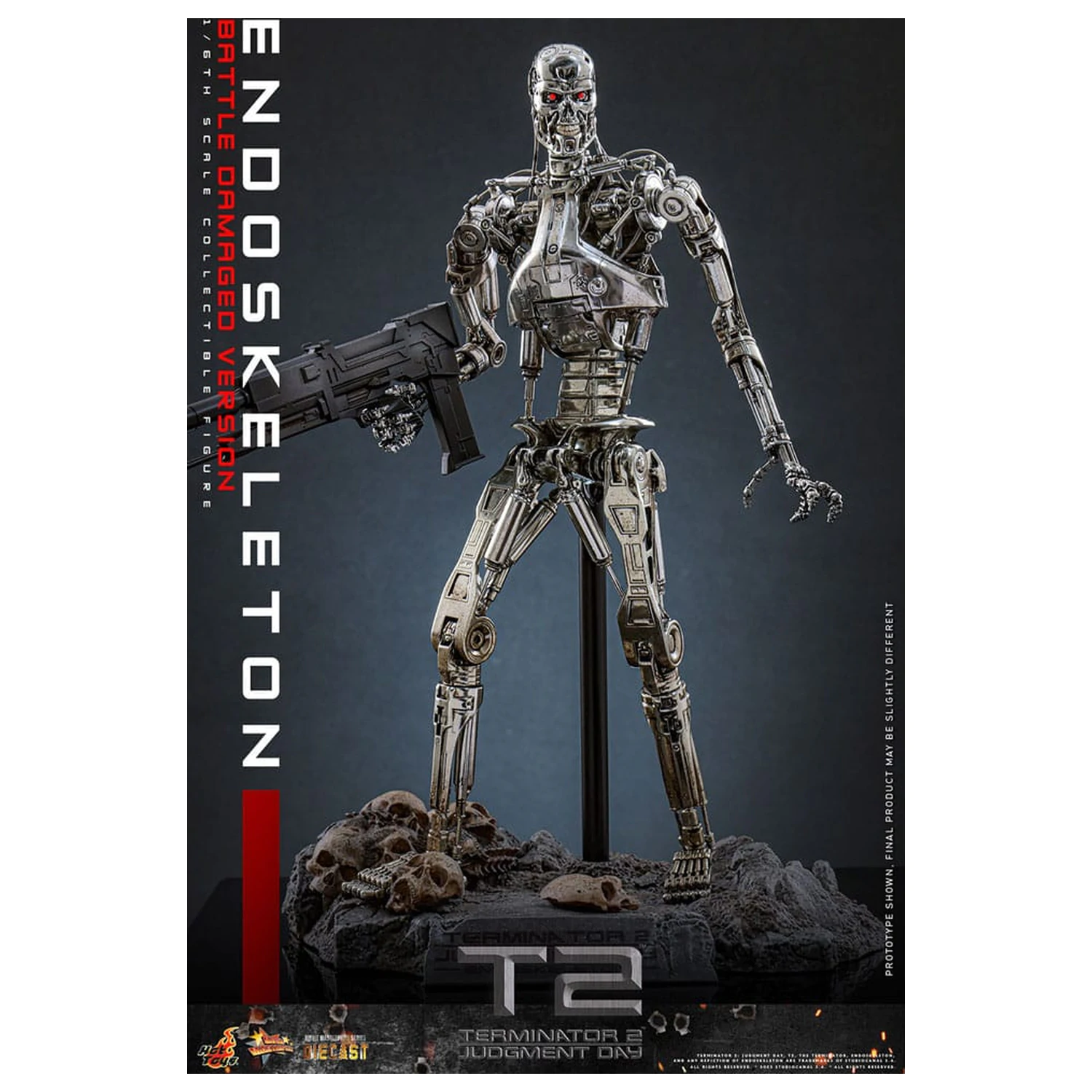 Terminator 2: Judgment Day Movie Masterpiece Action Figure 1/6 Endoskeleton (Battle Damaged Version) 31 cm fotografija proizvoda
