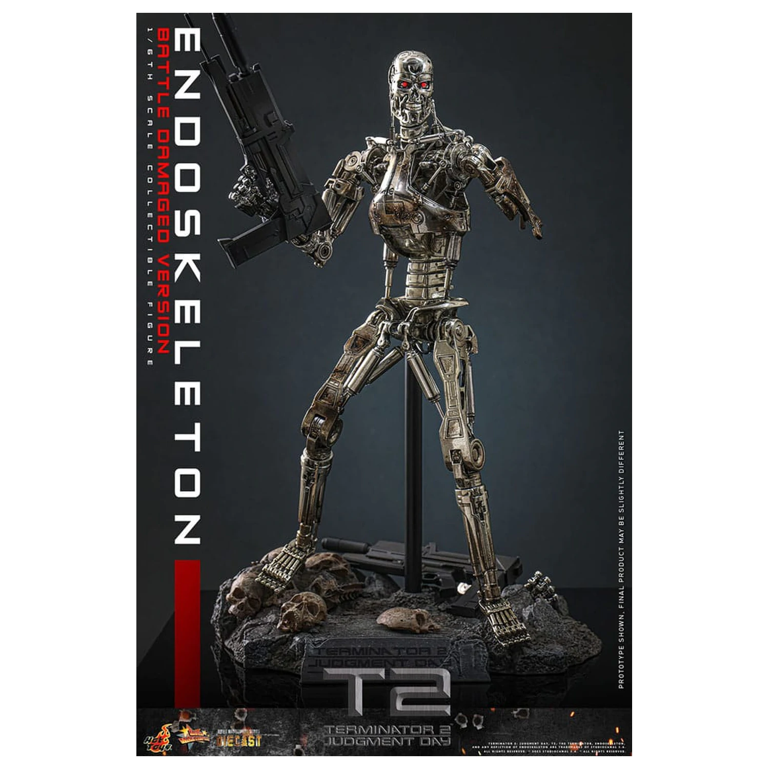 Terminator 2: Judgment Day Movie Masterpiece Action Figure 1/6 Endoskeleton (Battle Damaged Version) 31 cm fotografija proizvoda