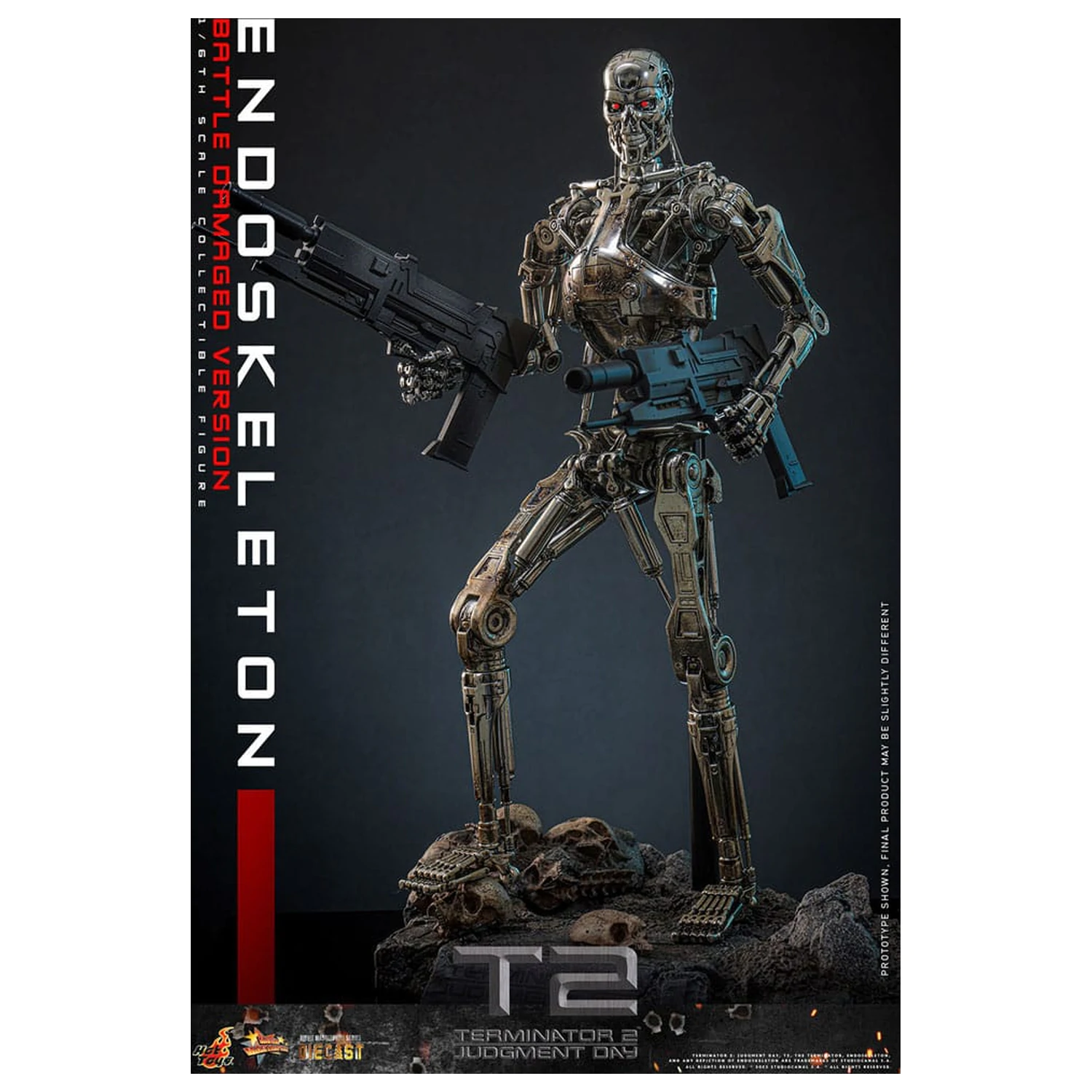 Terminator 2: Judgment Day Movie Masterpiece Action Figure 1/6 Endoskeleton (Battle Damaged Version) 31 cm fotografija proizvoda
