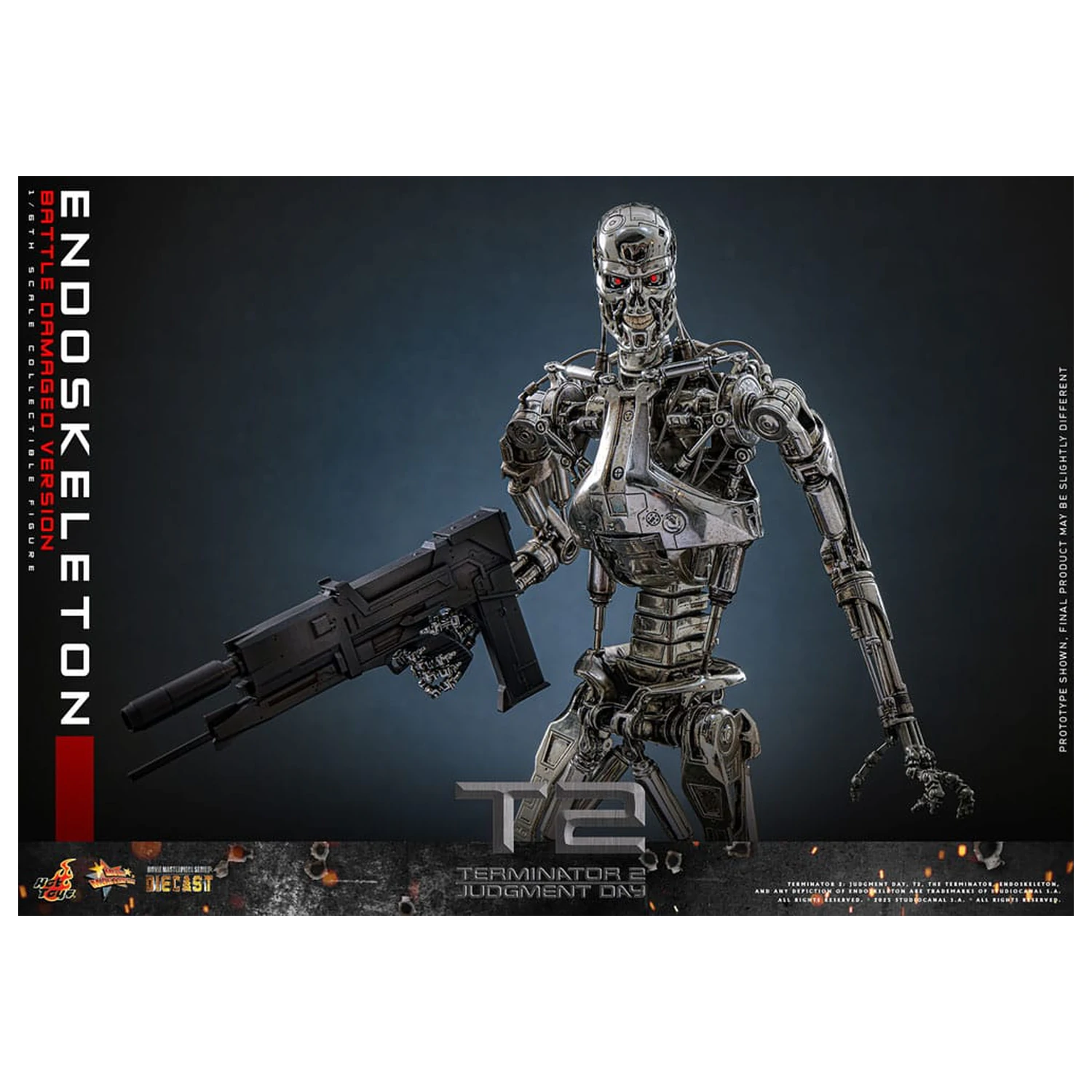 Terminator 2: Judgment Day Movie Masterpiece Action Figure 1/6 Endoskeleton (Battle Damaged Version) 31 cm fotografija proizvoda