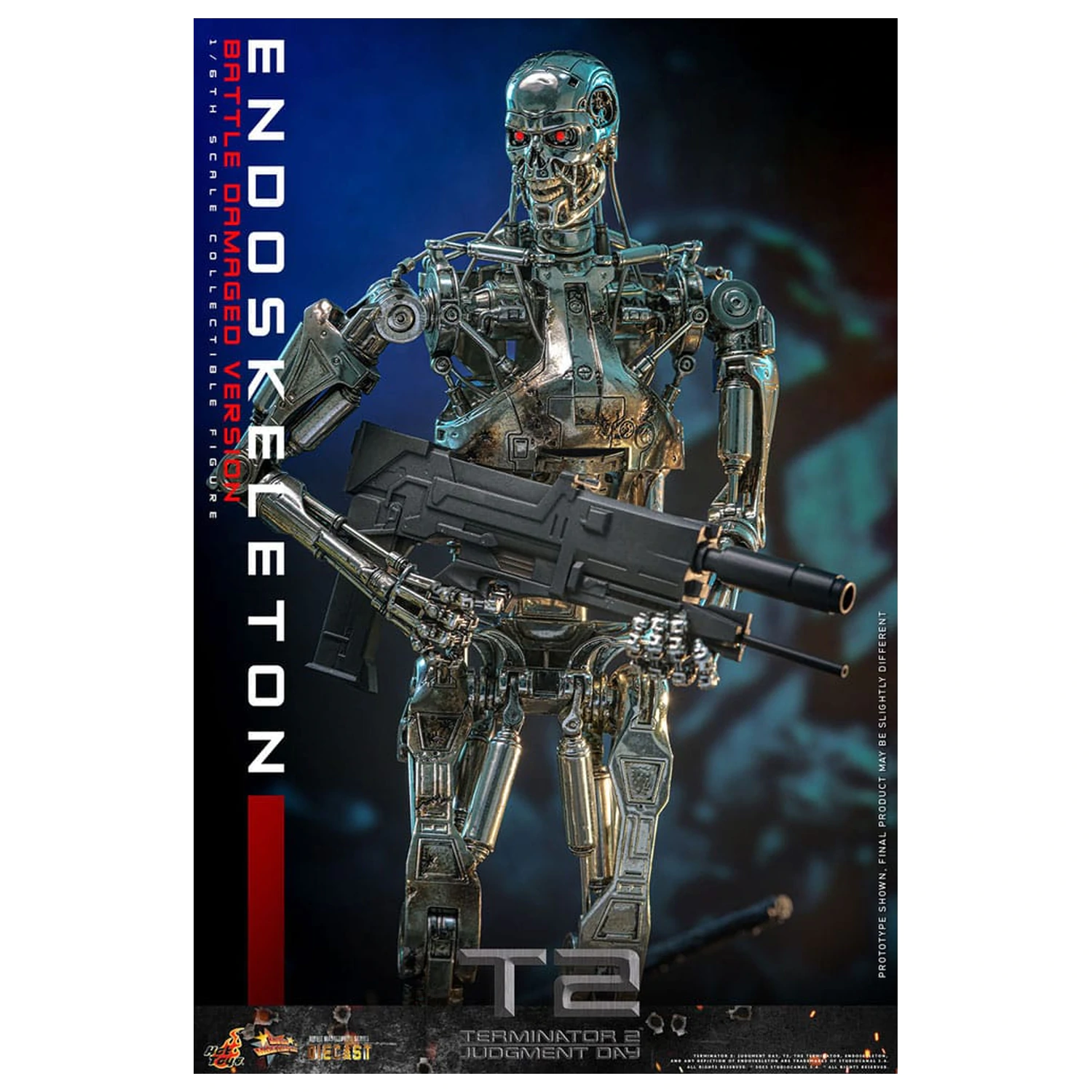 Terminator 2: Judgment Day Movie Masterpiece Action Figure 1/6 Endoskeleton (Battle Damaged Version) 31 cm fotografija proizvoda
