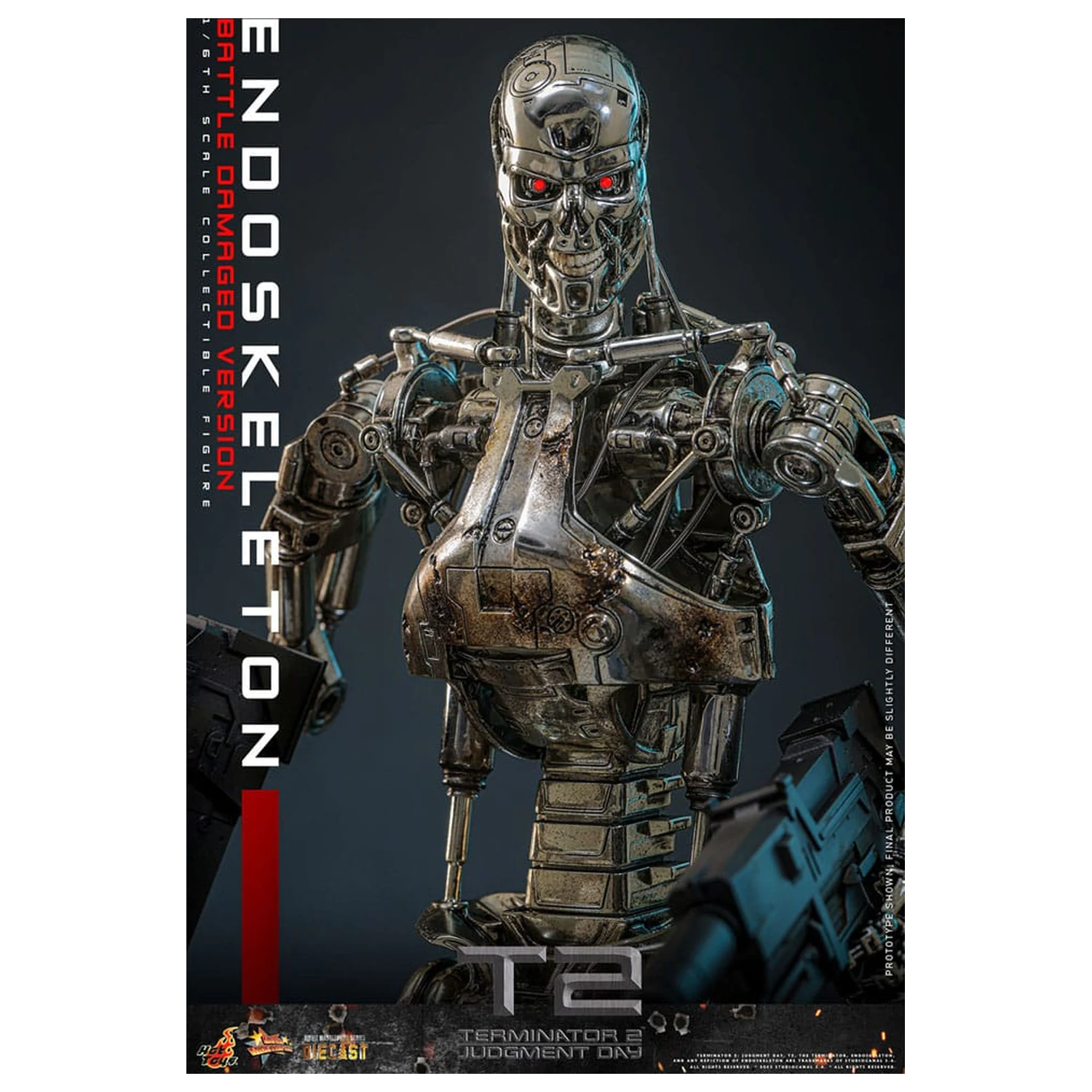 Terminator 2: Judgment Day Movie Masterpiece Action Figure 1/6 Endoskeleton (Battle Damaged Version) 31 cm fotografija proizvoda