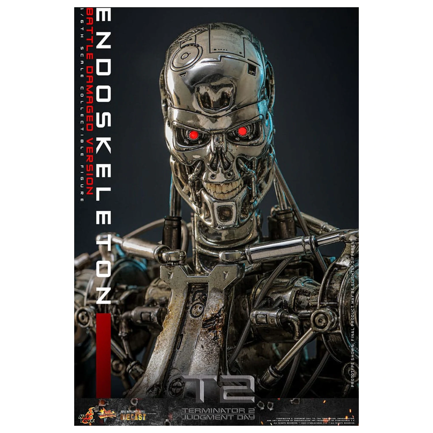 Terminator 2: Judgment Day Movie Masterpiece Action Figure 1/6 Endoskeleton (Battle Damaged Version) 31 cm fotografija proizvoda