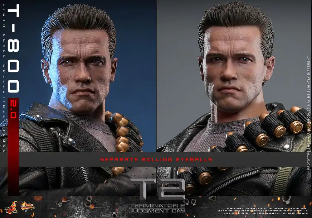 Terminator 2 Movie Masterpiece akcijska figura 1/6 T-800 2.0 32 cm fotografija proizvoda