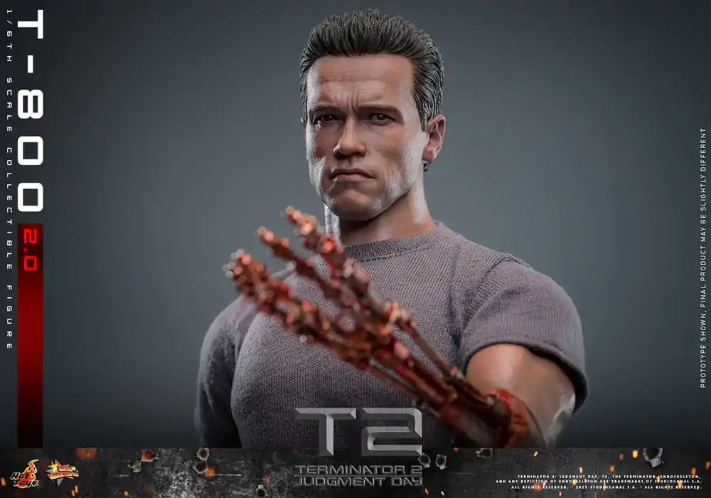 Terminator 2 Movie Masterpiece akcijska figura 1/6 T-800 2.0 32 cm fotografija proizvoda