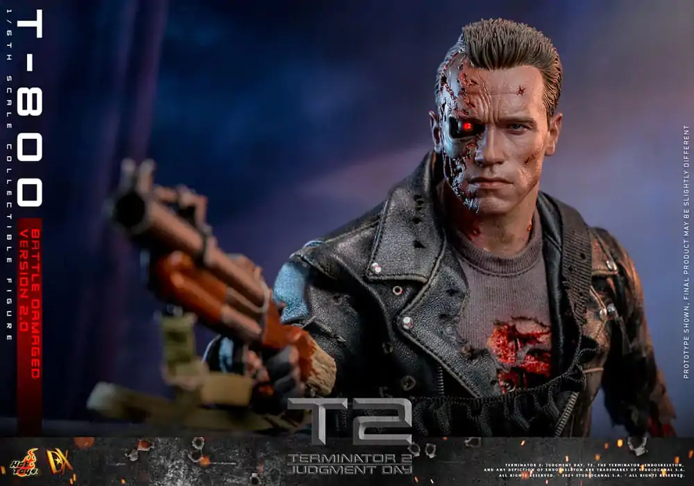 Terminator 2 Movie Masterpiece akcijska figura 1/6 T-800 Battle Damaged Version 2.0 32 cm fotografija proizvoda