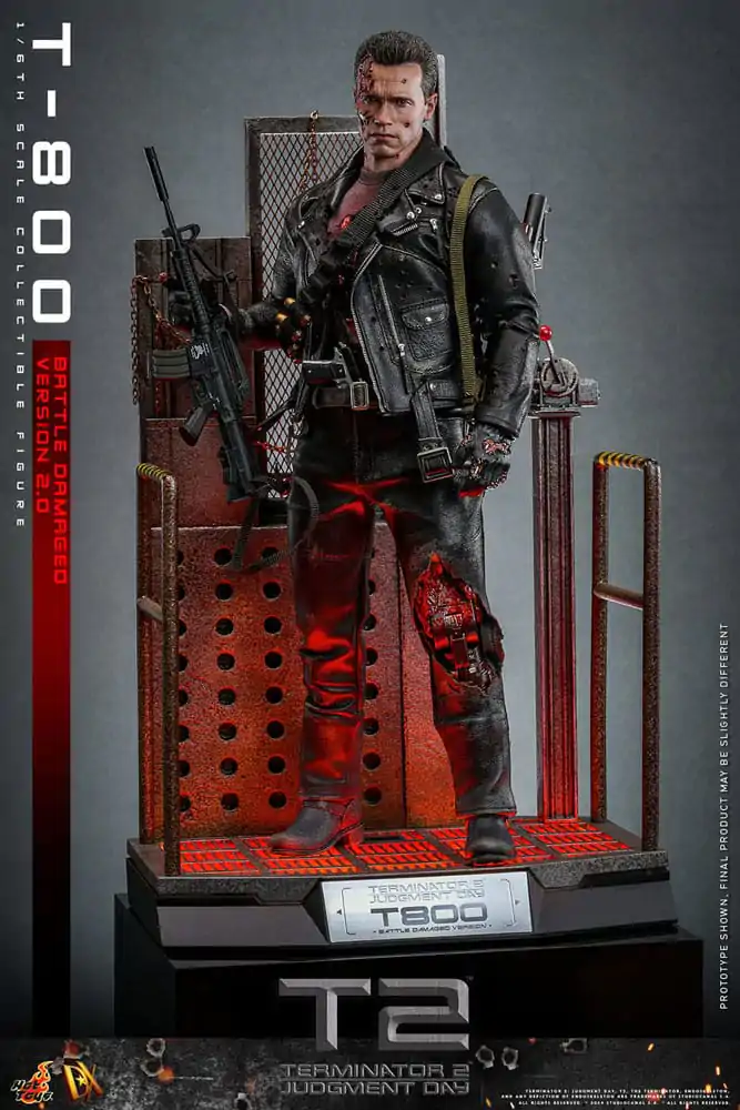 Terminator 2 Movie Masterpiece akcijska figura 1/6 T-800 Battle Damaged Version 2.0 32 cm fotografija proizvoda