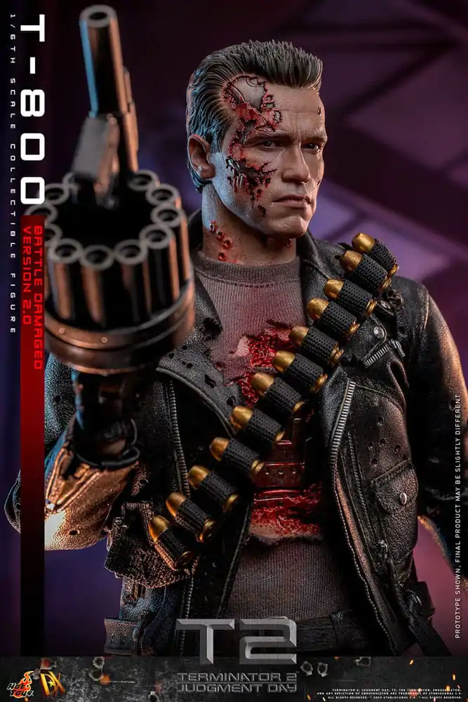 Terminator 2 Movie Masterpiece akcijska figura 1/6 T-800 Battle Damaged Version 2.0 32 cm fotografija proizvoda