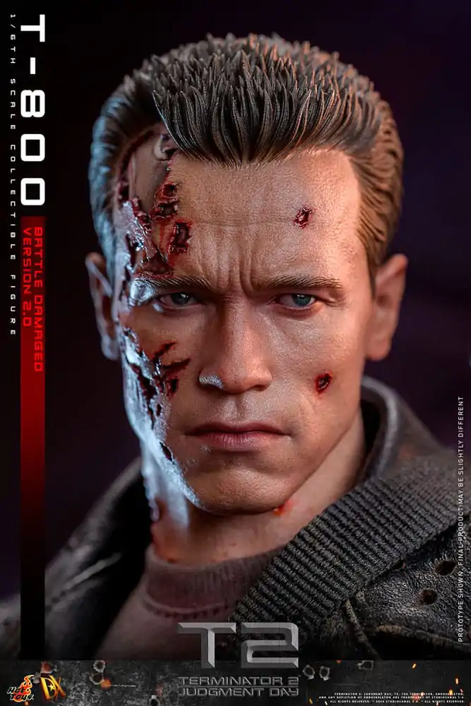 Terminator 2 Movie Masterpiece akcijska figura 1/6 T-800 Battle Damaged Version 2.0 32 cm fotografija proizvoda