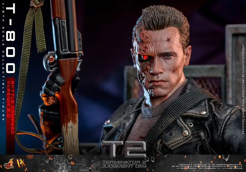 Terminator 2 Movie Masterpiece akcijska figura 1/6 T-800 Battle Damaged Version 2.0 32 cm fotografija proizvoda