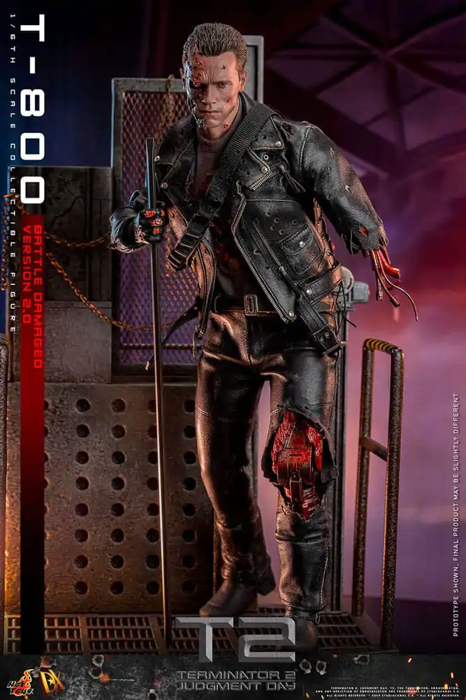 Terminator 2 Movie Masterpiece akcijska figura 1/6 T-800 Battle Damaged Version 2.0 32 cm fotografija proizvoda