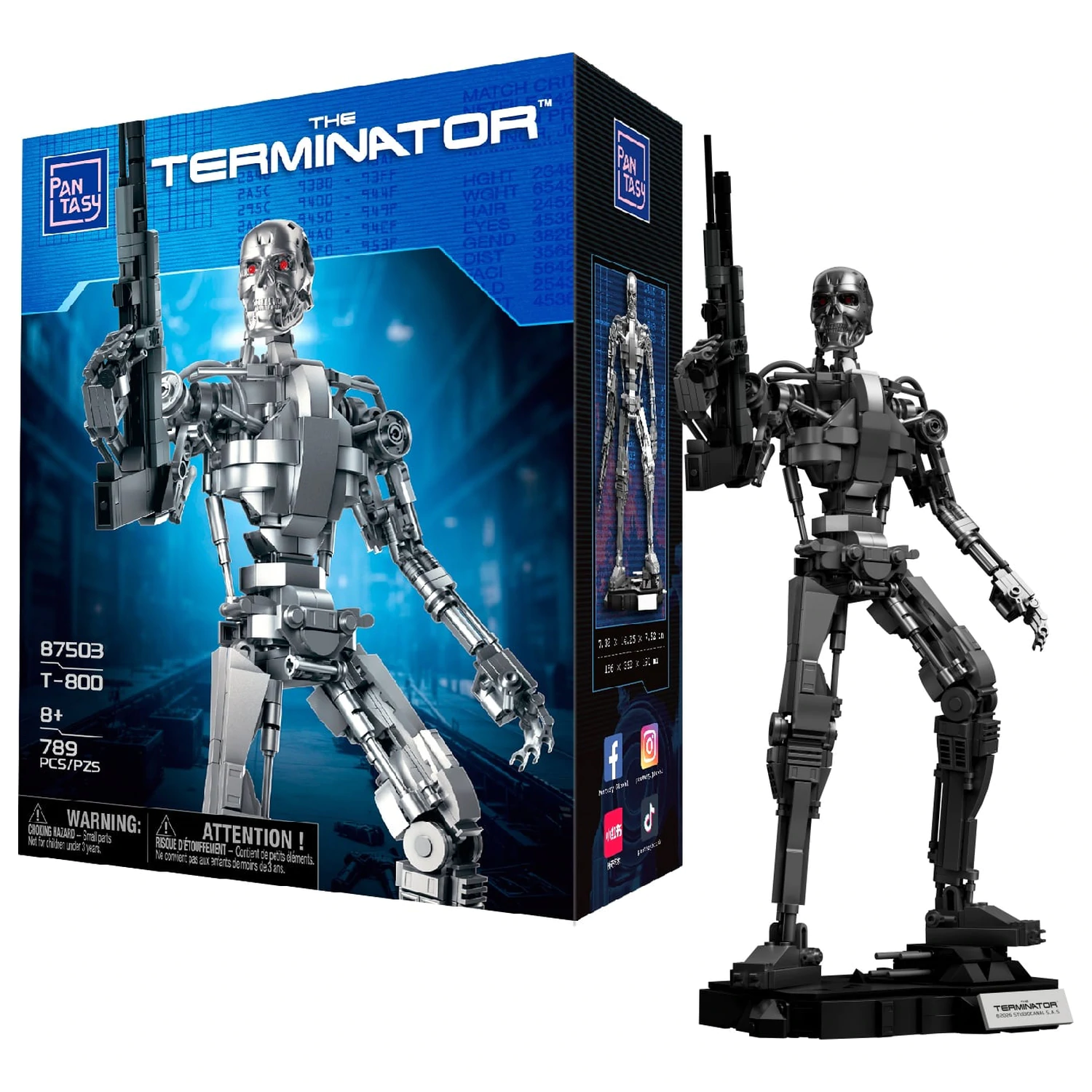 Terminator T-800 Kocke za slaganje 789 komada fotografija proizvoda