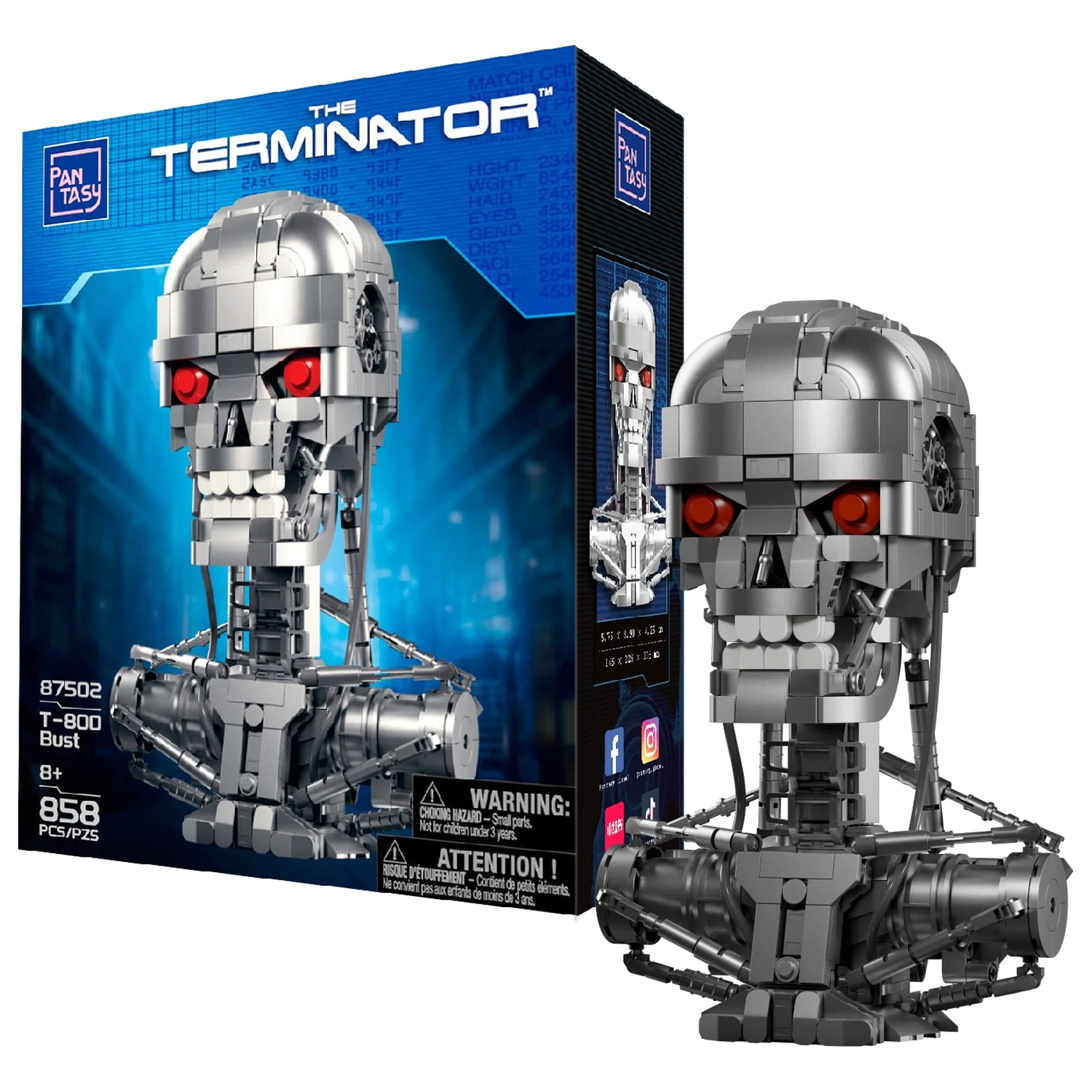 Terminator T-800 Bista Građevni blok 858 komada fotografija proizvoda