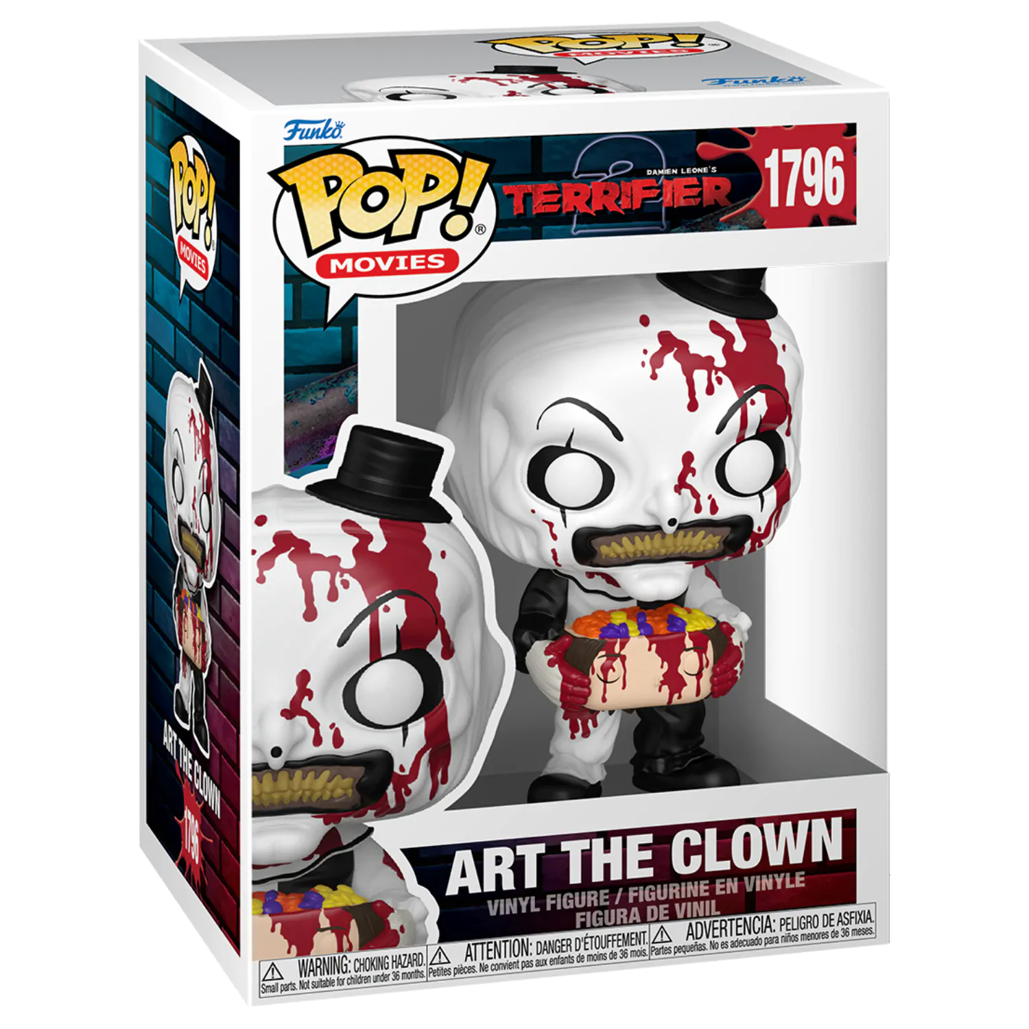 Terrifier 2 Funko POP! Movies Vinilna figura Art the Clown with Candy Filled Head 9 cm fotografija proizvoda