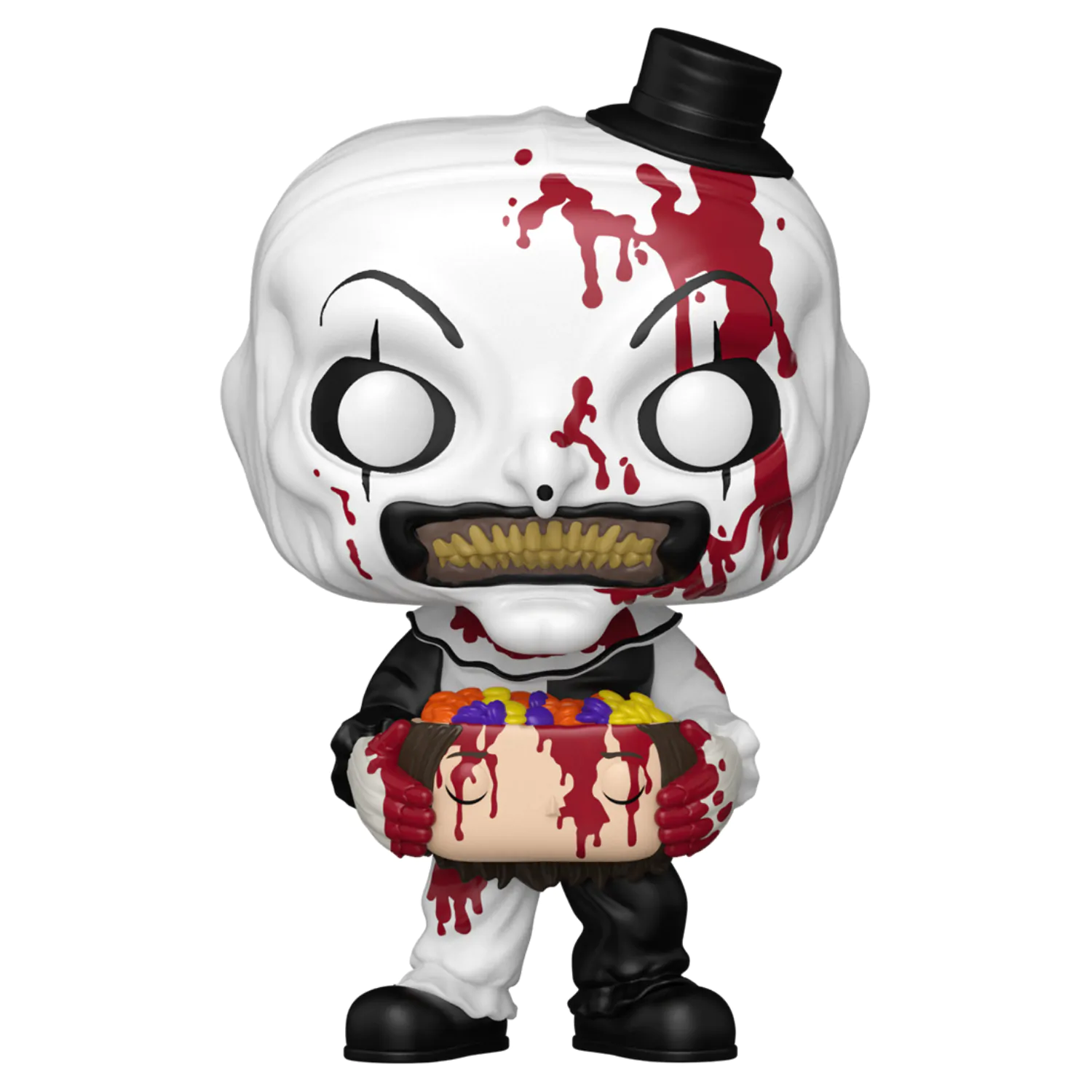 Terrifier 2 Funko POP! Movies Vinilna figura Art the Clown with Candy Filled Head 9 cm fotografija proizvoda