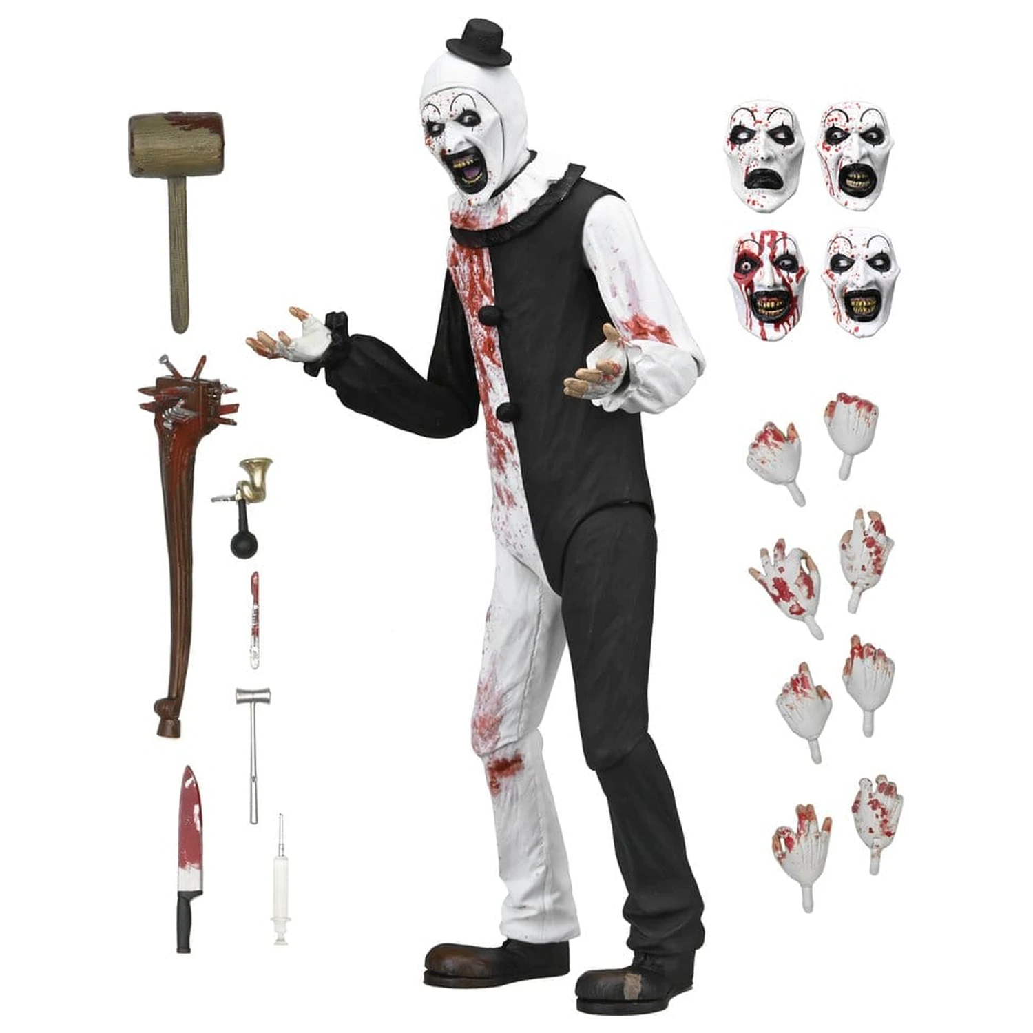 Terrifier 2 Ultimate Akcijska figura Art the Clown (Poprskan krvlju) 18 cm fotografija proizvoda