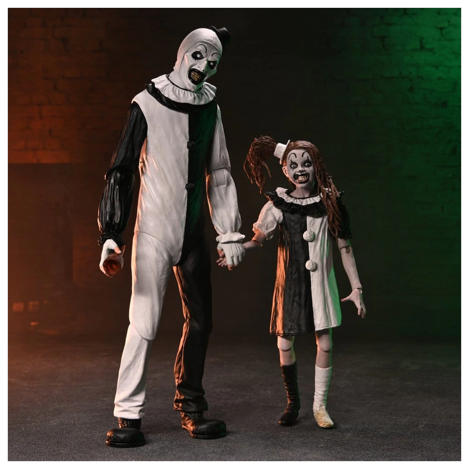 Terrifier 2 2-Pack akcijske figure Ultimate Art the Clown & Little Pale Girl 18 cm fotografija proizvoda