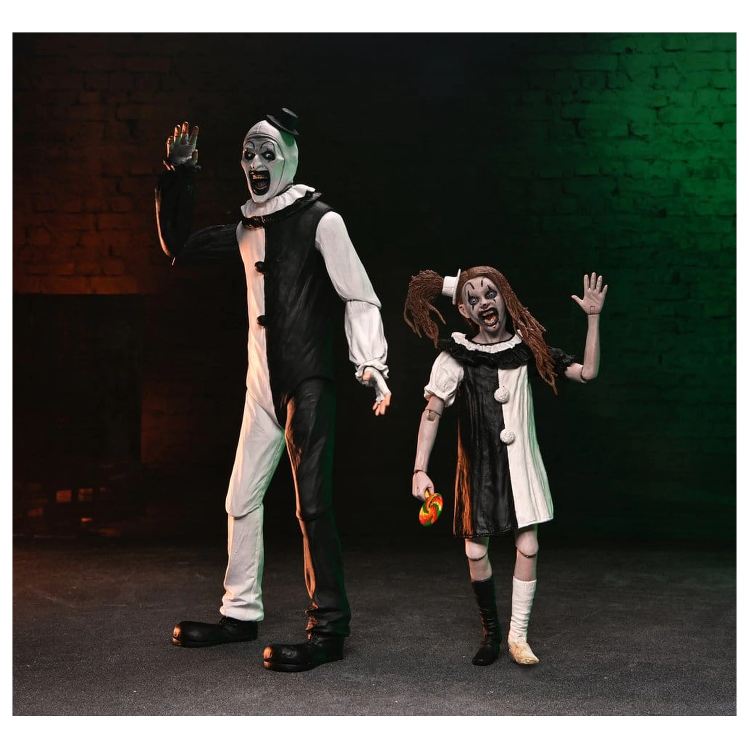 Terrifier 2 2-Pack akcijske figure Ultimate Art the Clown & Little Pale Girl 18 cm fotografija proizvoda