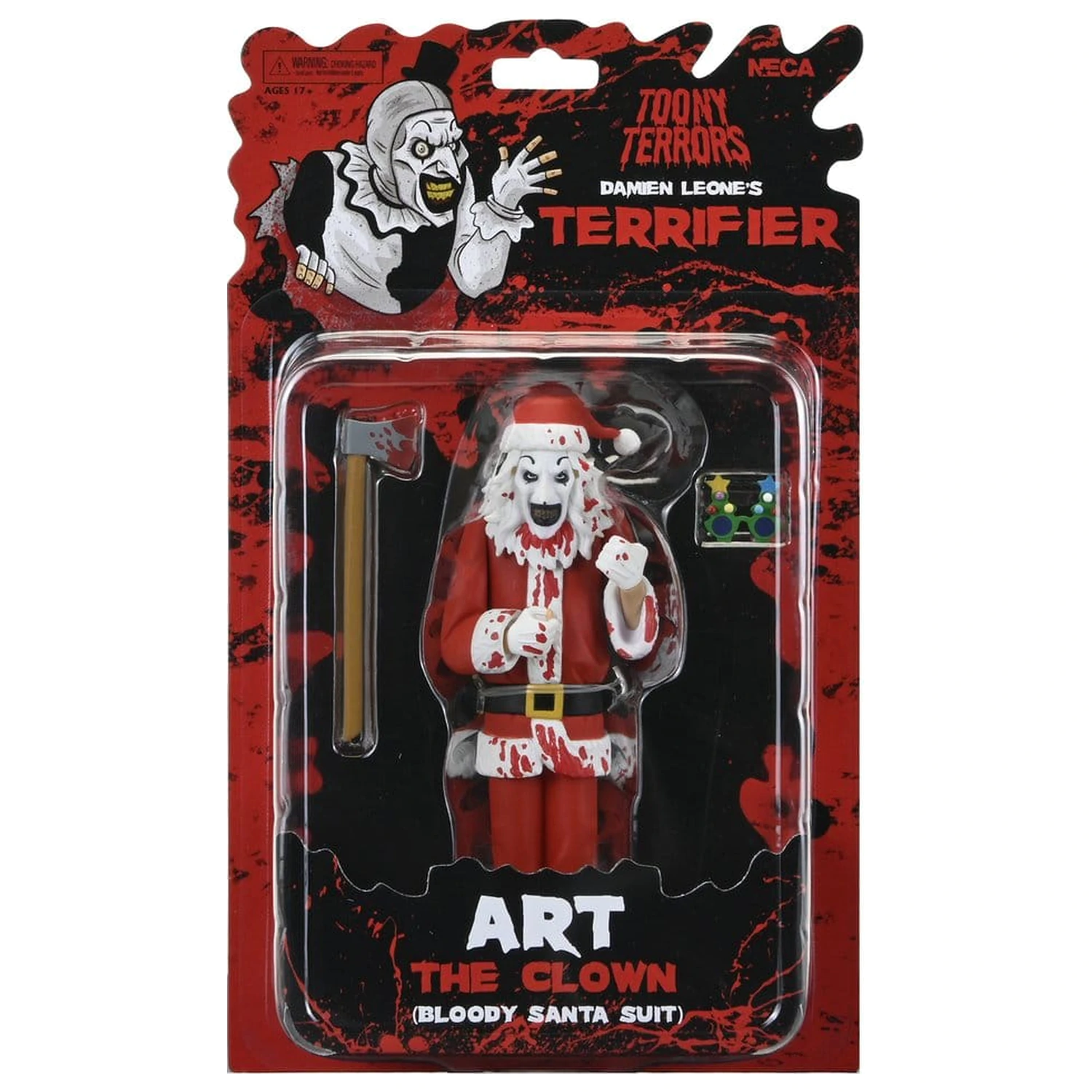 Terrifier 3 Toony Terrors akcijska figura Santa Suit Art the Clown (Bloody Version) 15 cm fotografija proizvoda