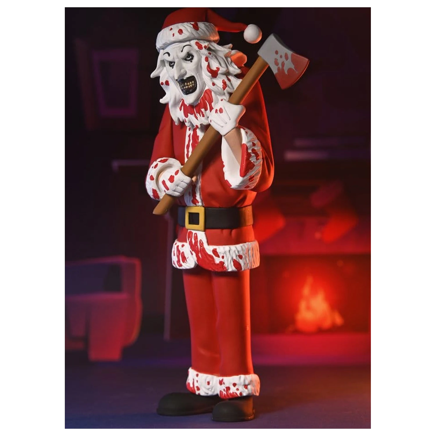 Terrifier 3 Toony Terrors akcijska figura Santa Suit Art the Clown (Bloody Version) 15 cm fotografija proizvoda