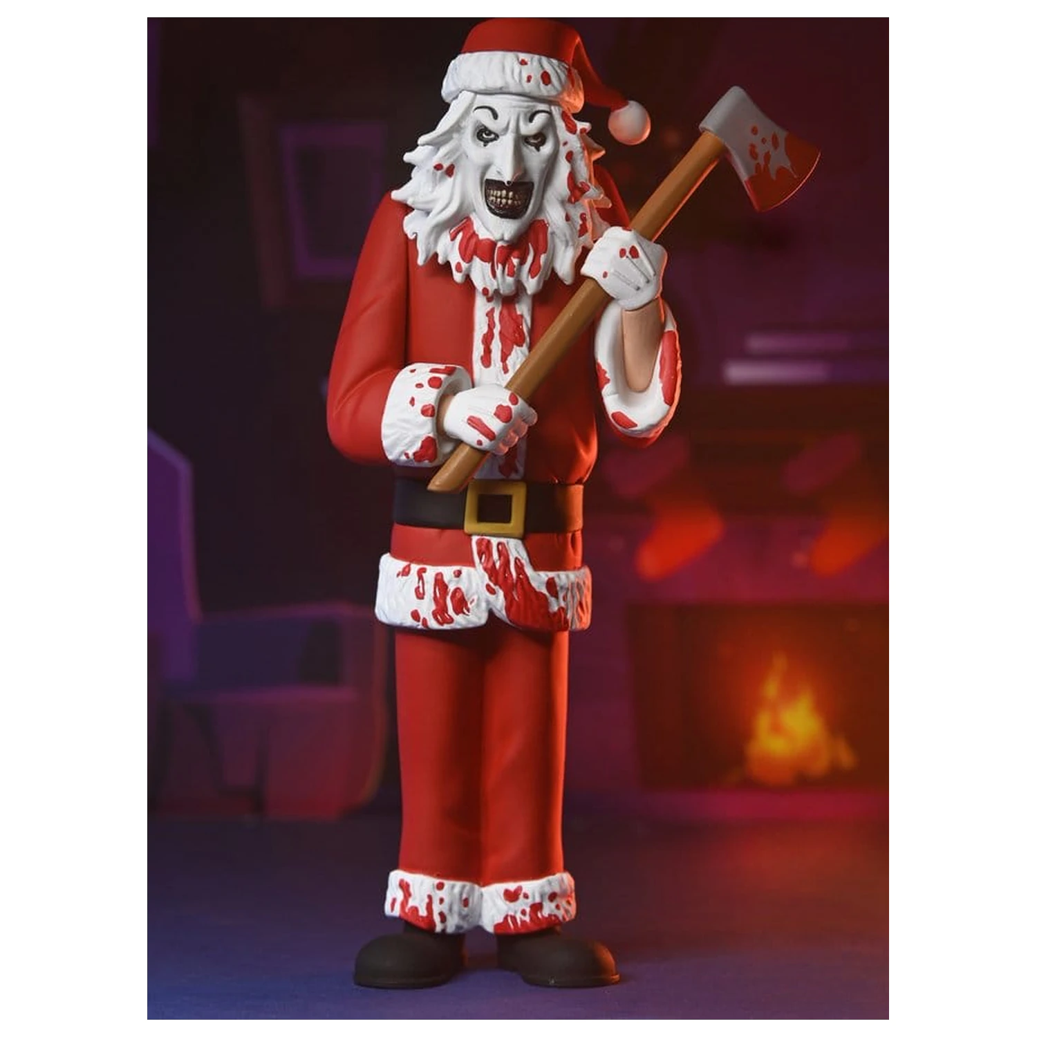 Terrifier 3 Toony Terrors akcijska figura Santa Suit Art the Clown (Bloody Version) 15 cm fotografija proizvoda