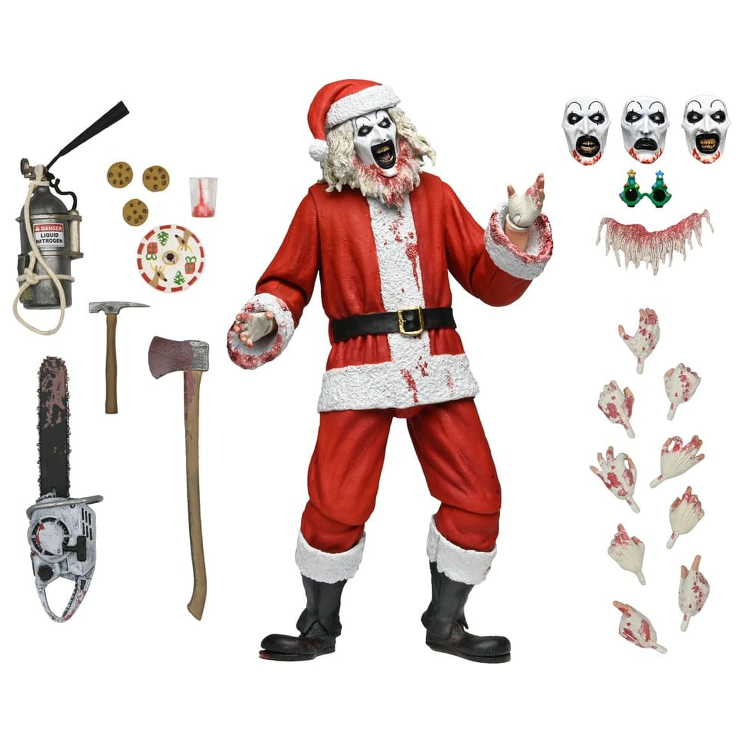 Terrifier 3 Action Figure Ultimate Santa Suit Art the Clown (Bloody Version) 18 cm fotografija proizvoda