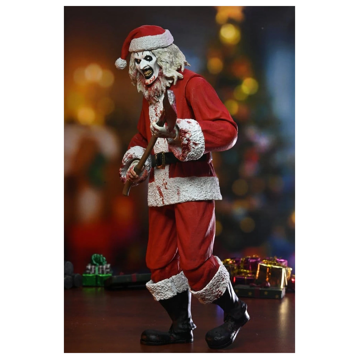 Terrifier 3 Action Figure Ultimate Santa Suit Art the Clown (Bloody Version) 18 cm fotografija proizvoda